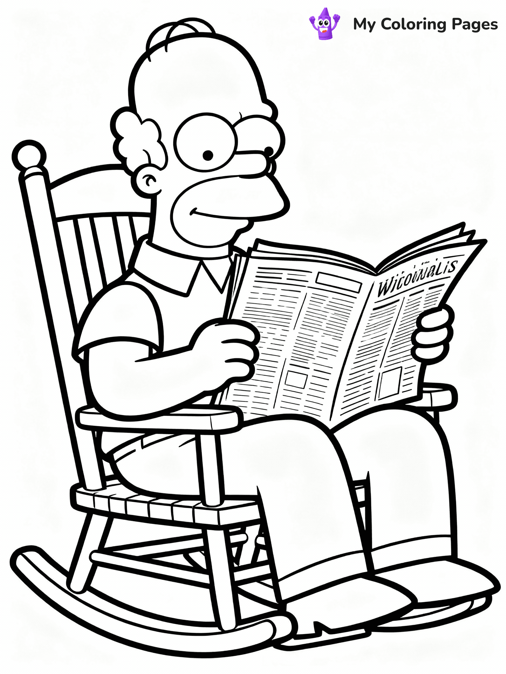 Simpsons Coloring Pages - 48