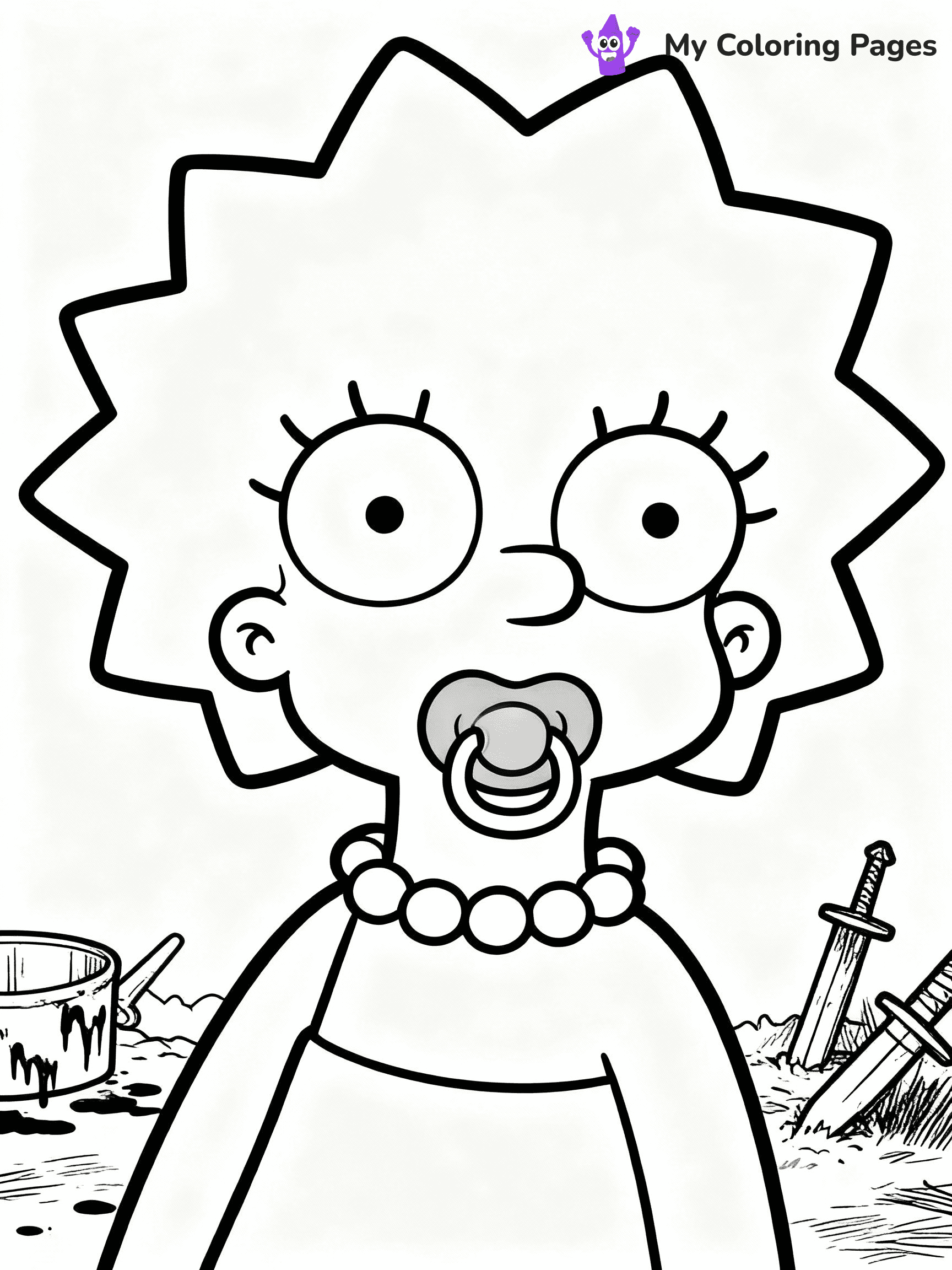 Simpsons Coloring Pages - 9