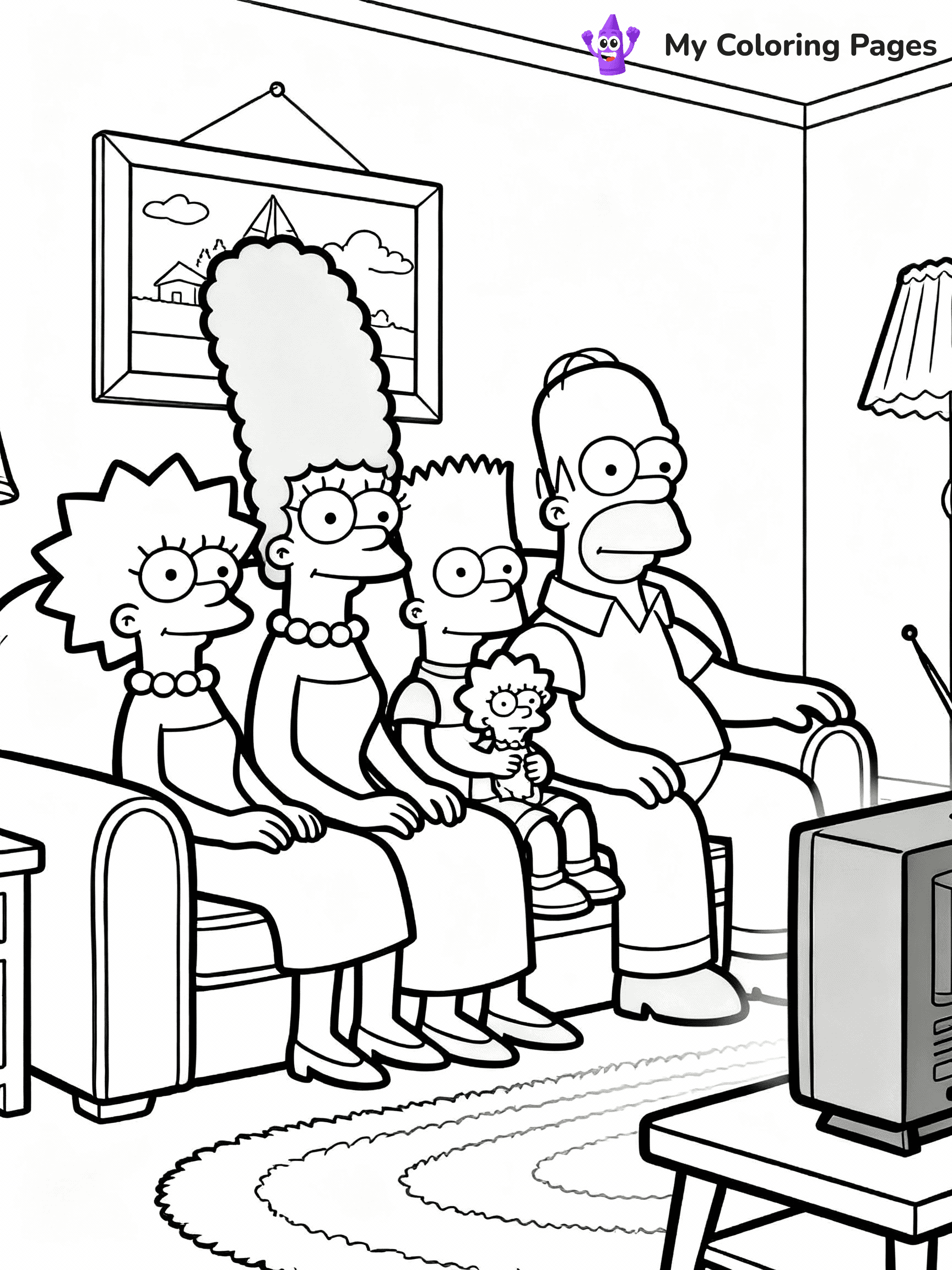 Simpsons Coloring Pages - 7