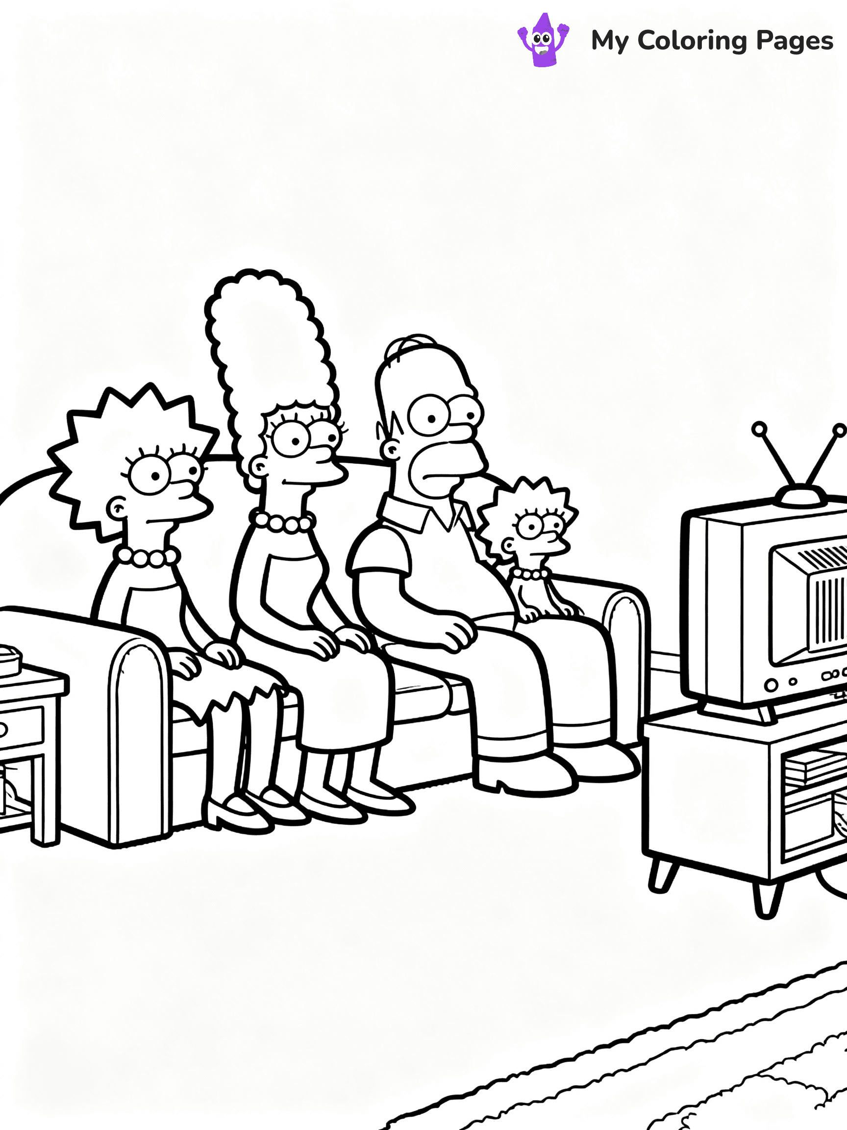 Simpsons Coloring Pages - 6