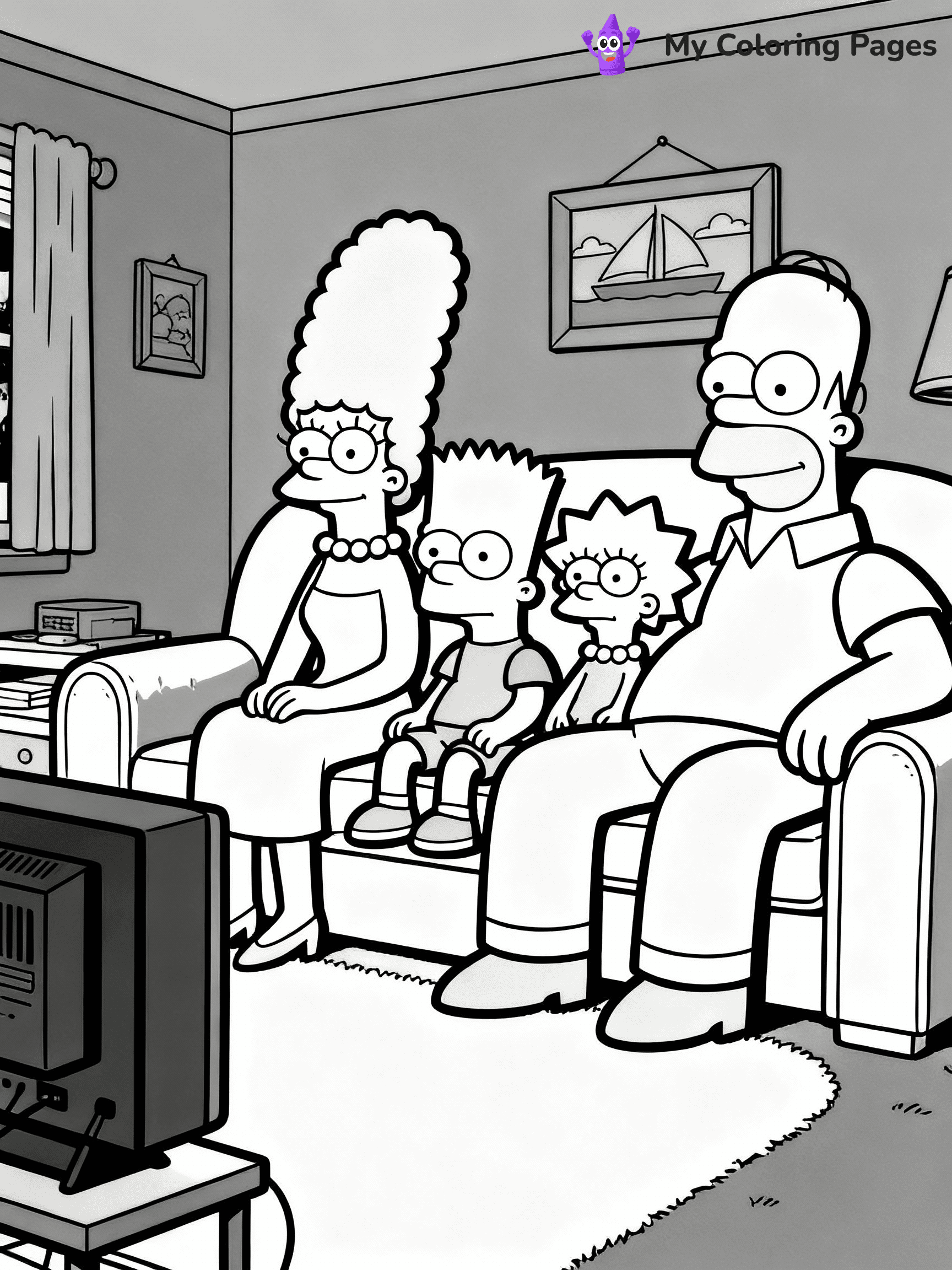 Simpsons Coloring Pages - 5