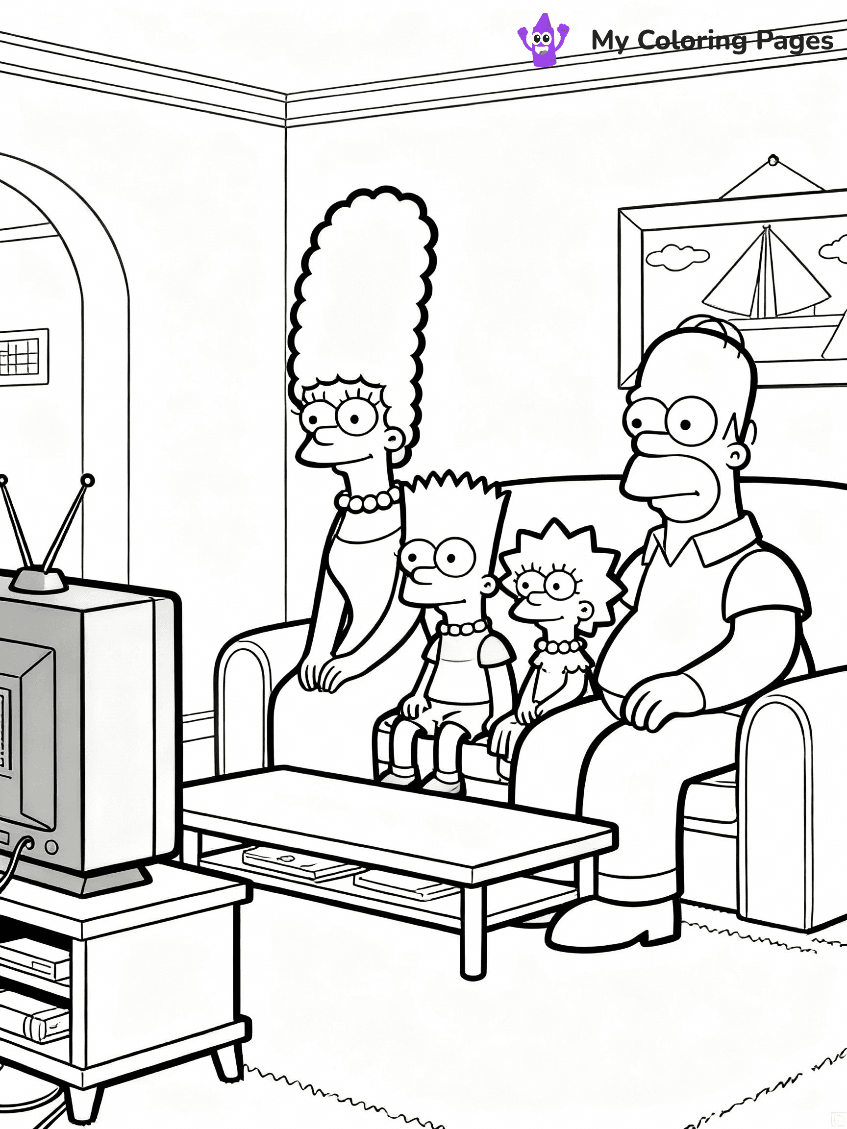 Simpsons Coloring Pages - 4