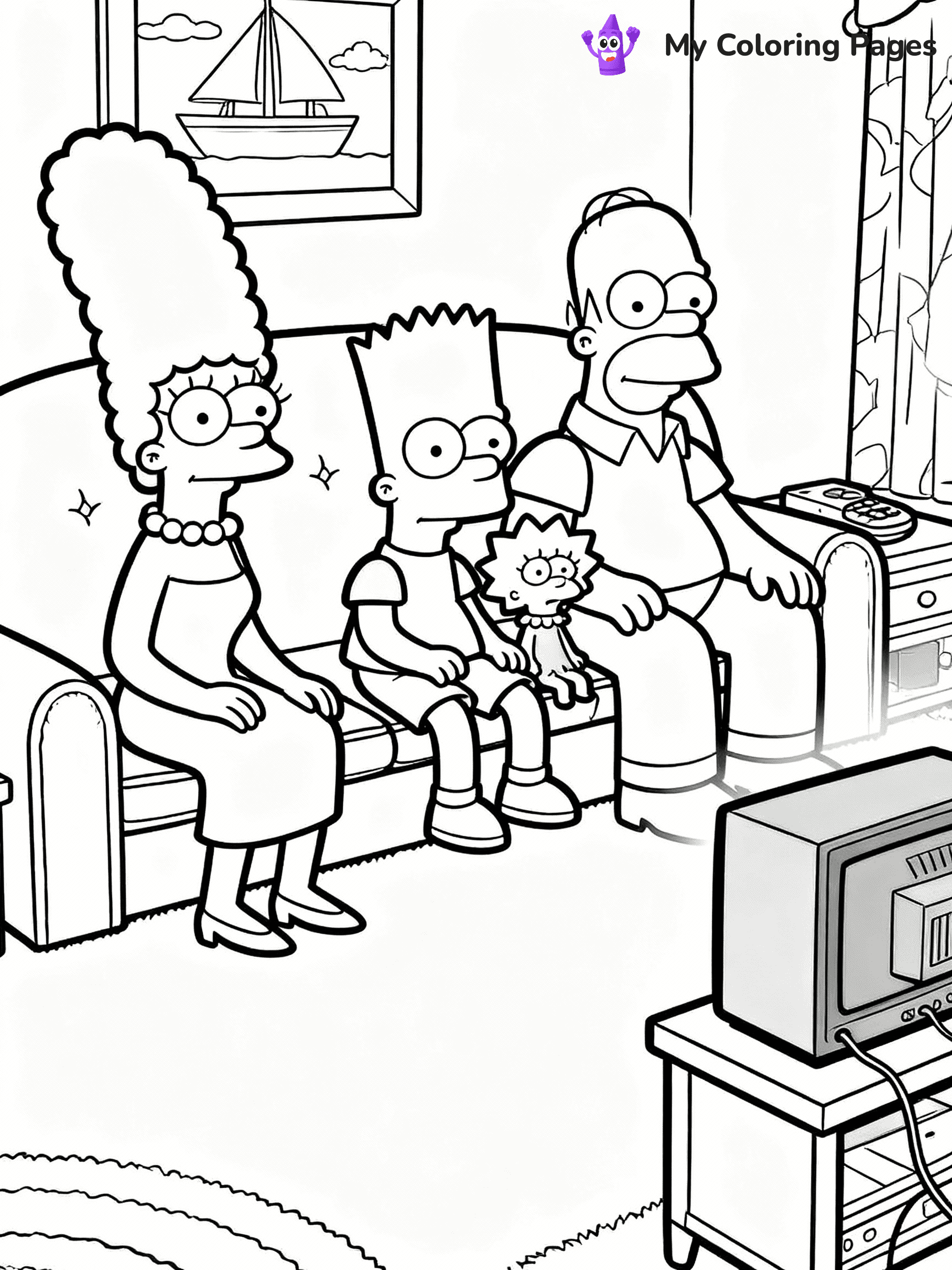 Simpsons Coloring Pages - 3