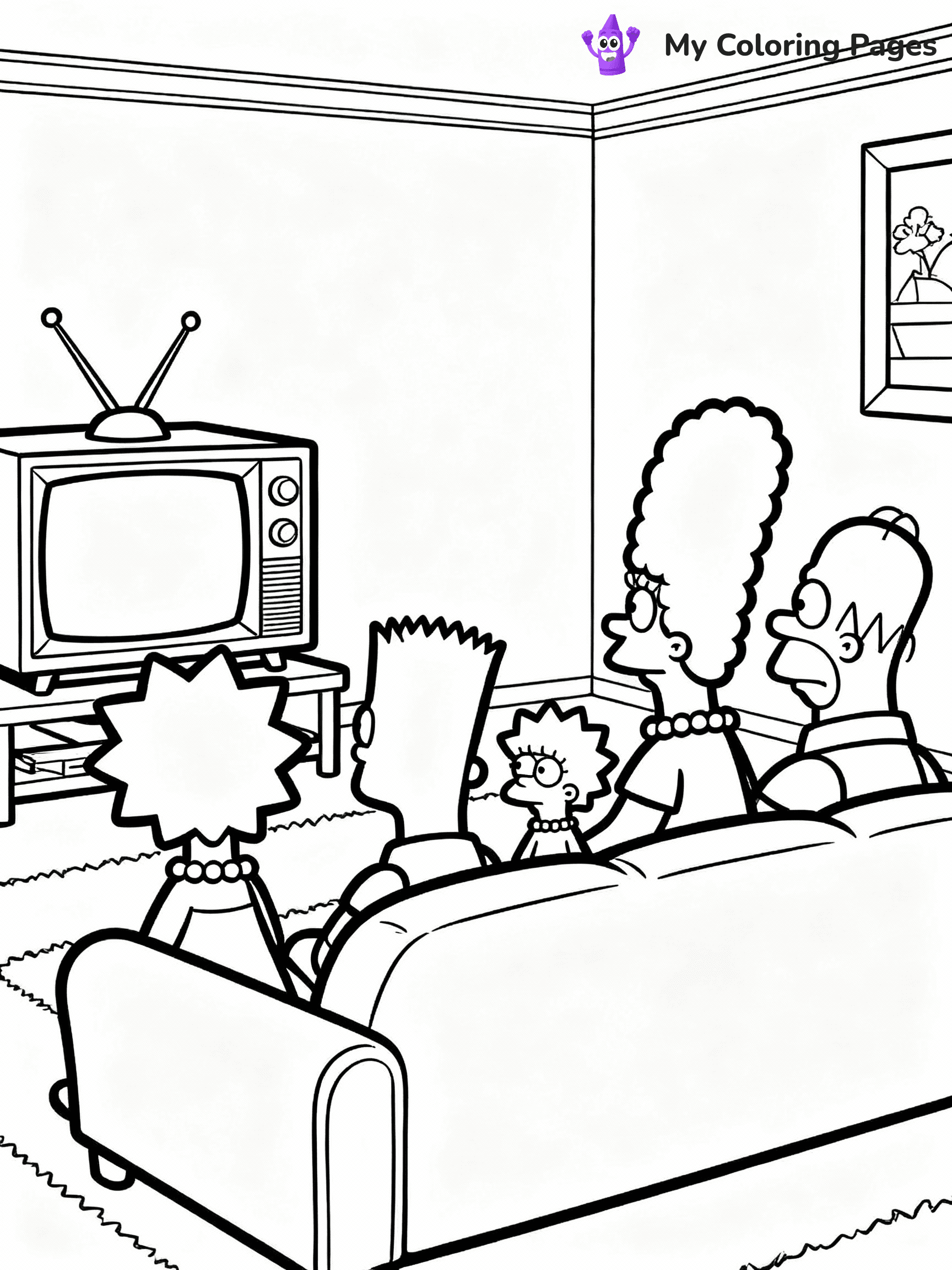Simpsons Coloring Pages - 1