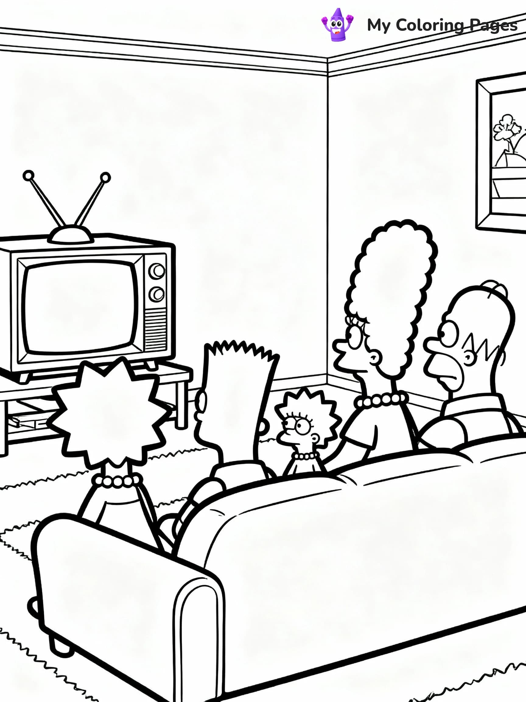 Simpsons Coloring Pages - 1
