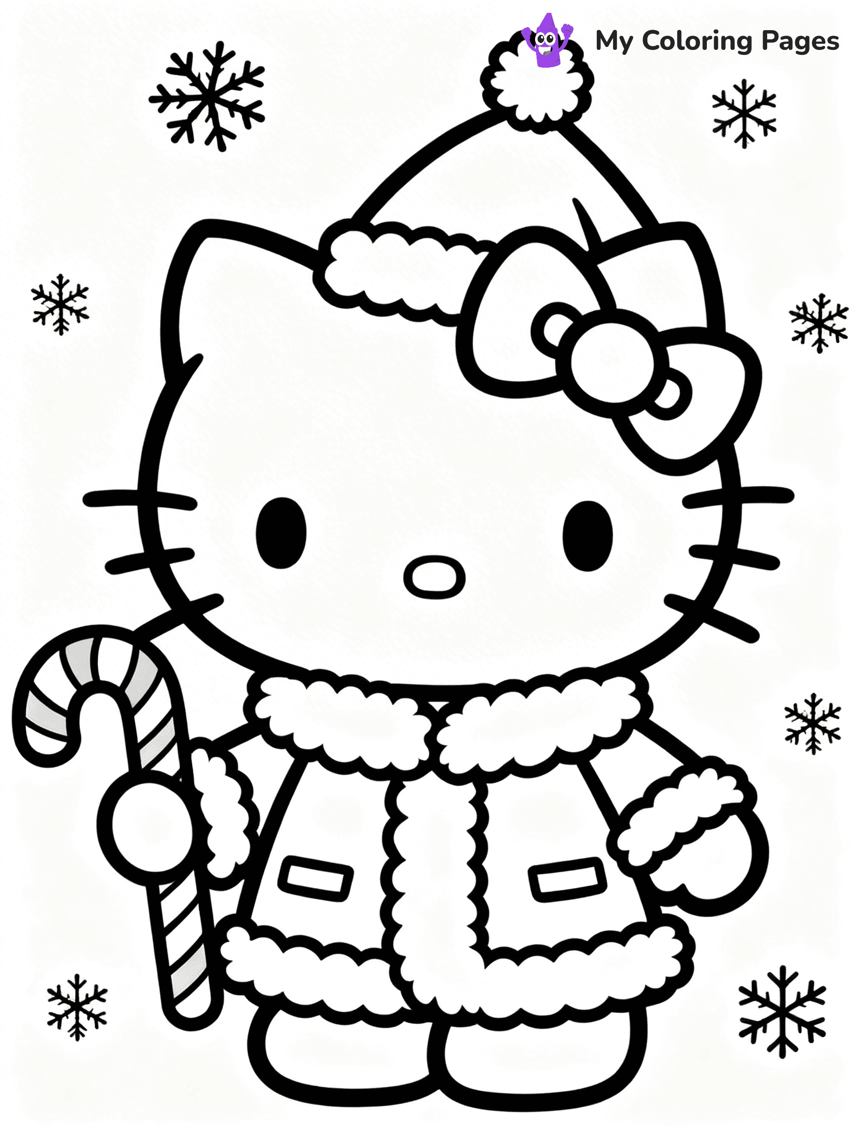 Hello Kitty Christmas Coloring Pages - 32