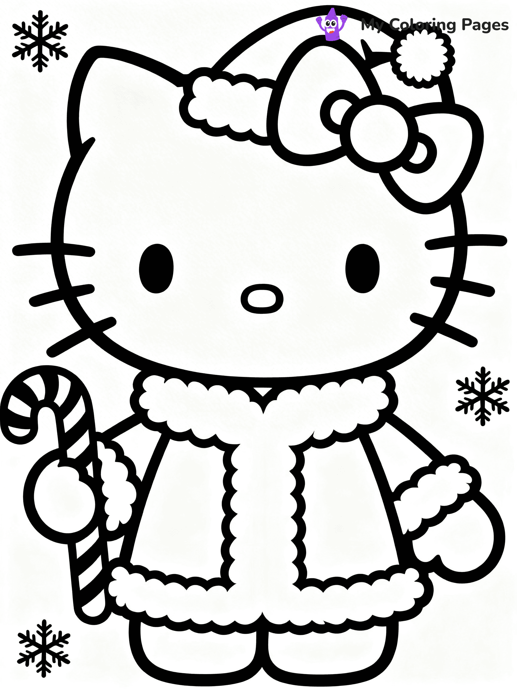 Hello Kitty Christmas Coloring Pages - 31