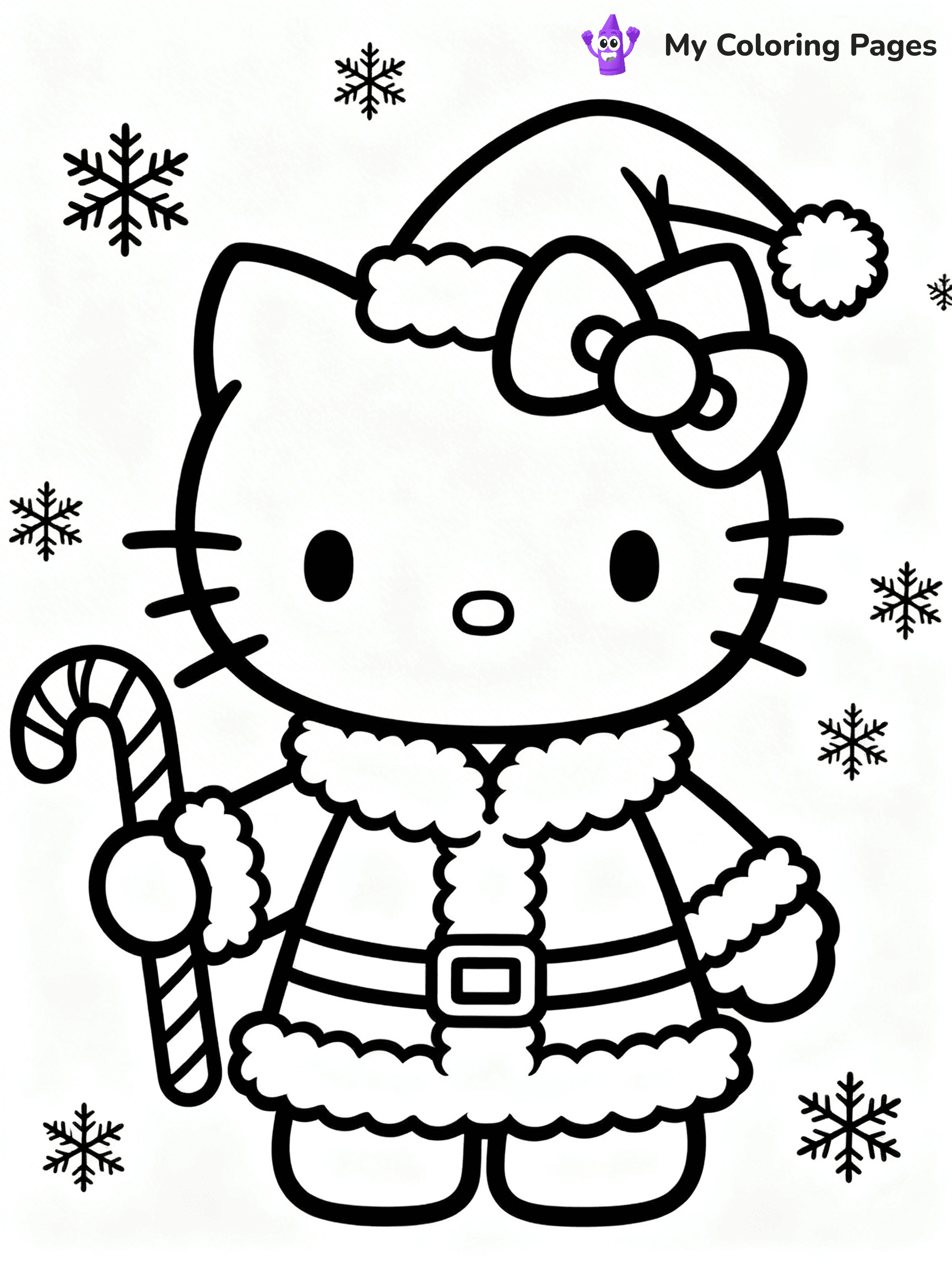 Hello Kitty Christmas Coloring Pages - 30