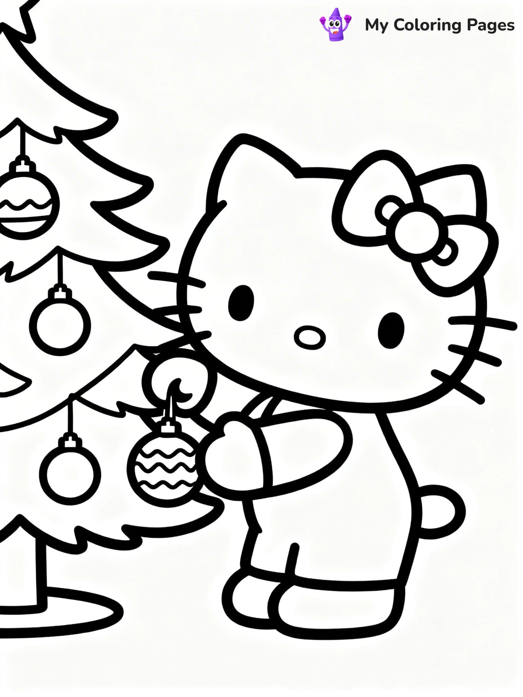 Hello Kitty Christmas Coloring Pages - 18
