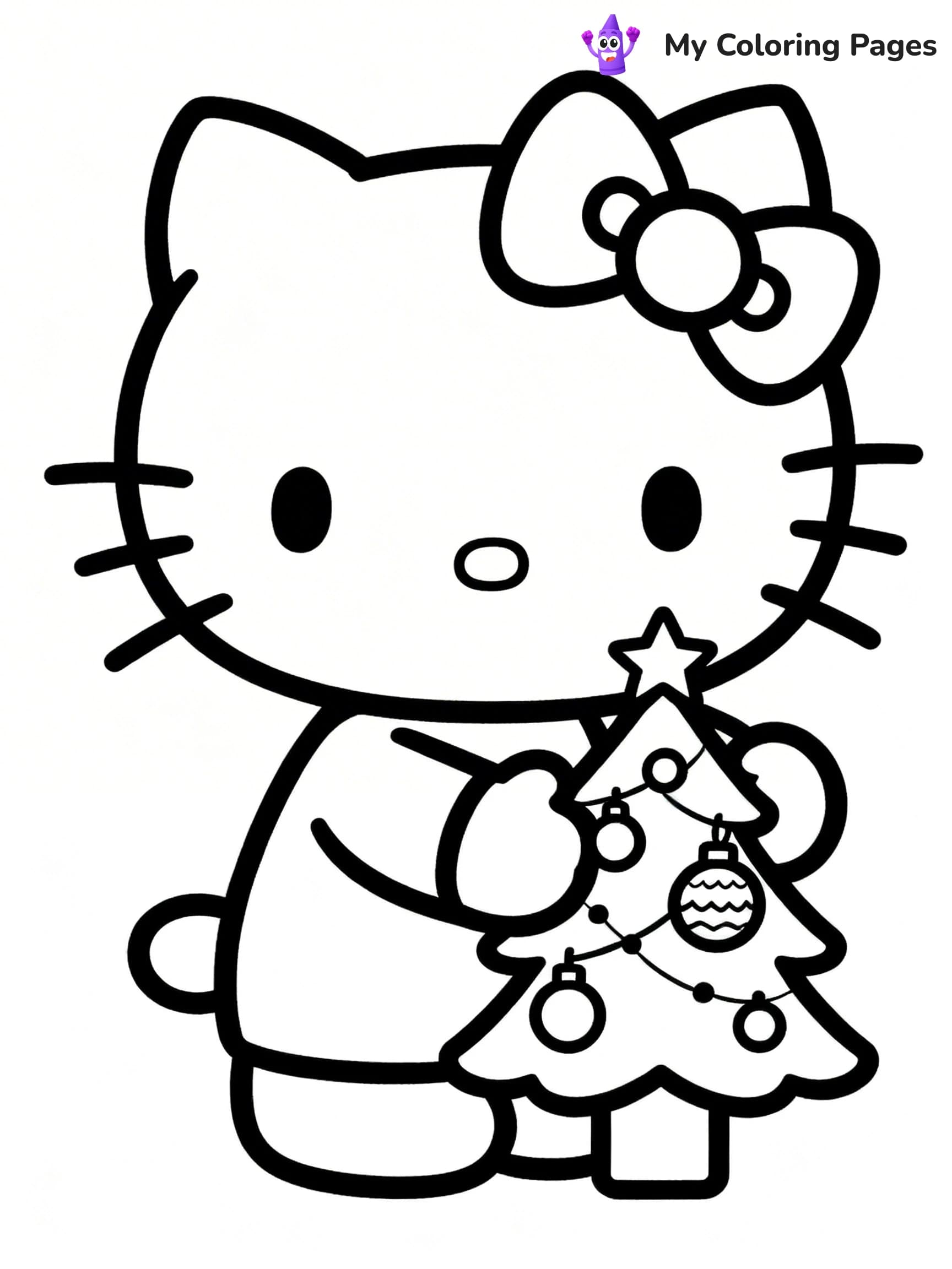 Hello Kitty Christmas Coloring Pages - 16