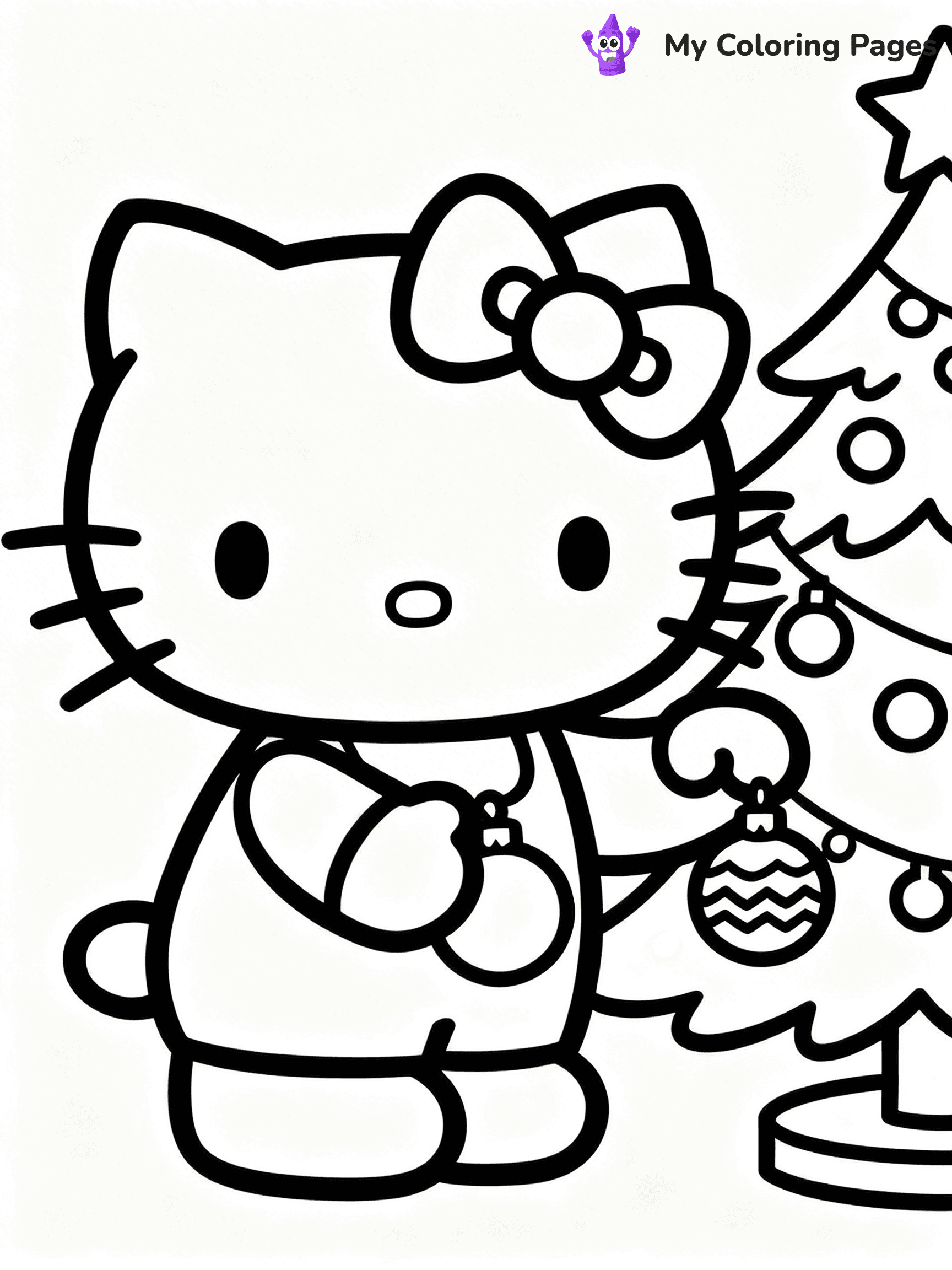 Hello Kitty Christmas Coloring Pages - 13