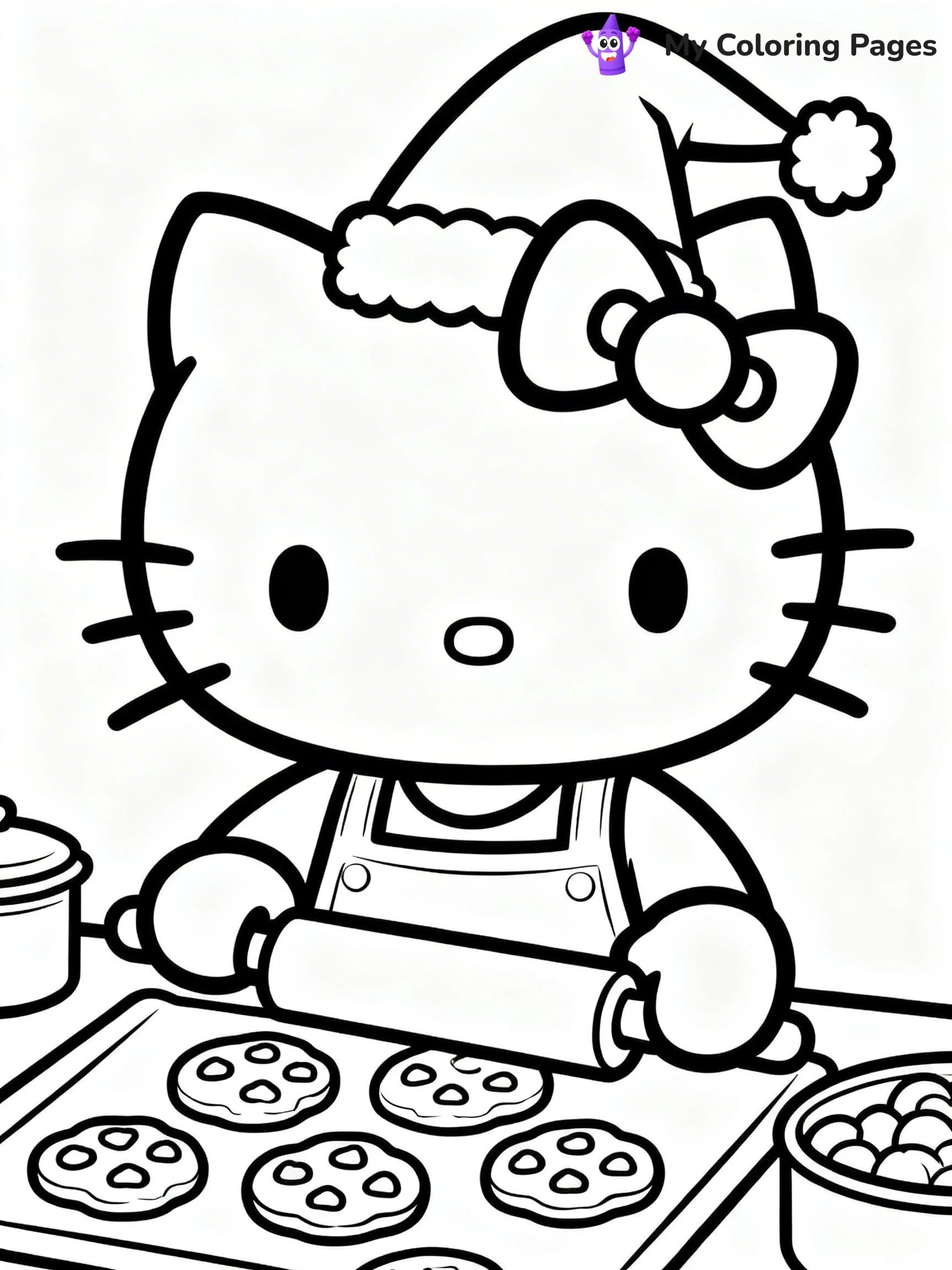 Hello Kitty Christmas Coloring Pages - 11