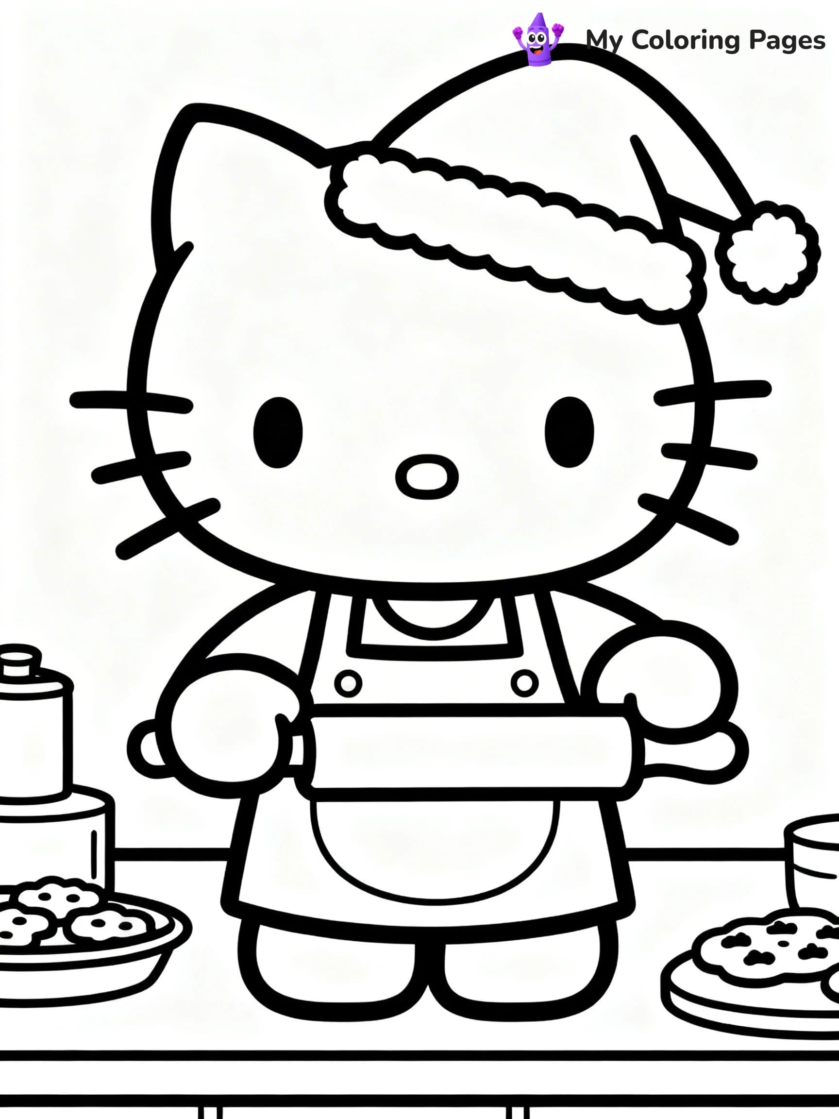 Hello Kitty Christmas Coloring Pages - 10