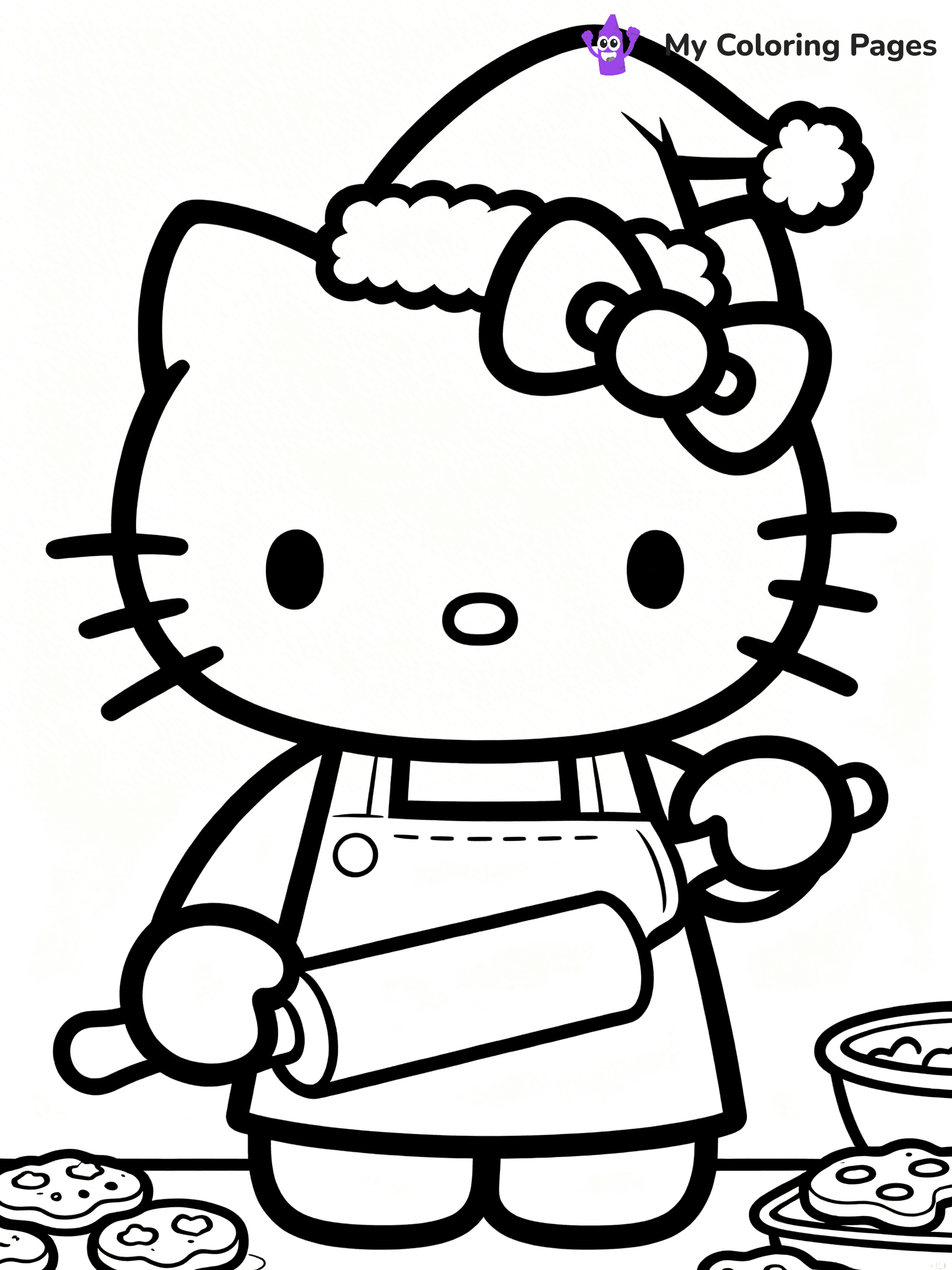 Hello Kitty Christmas Coloring Pages - 9
