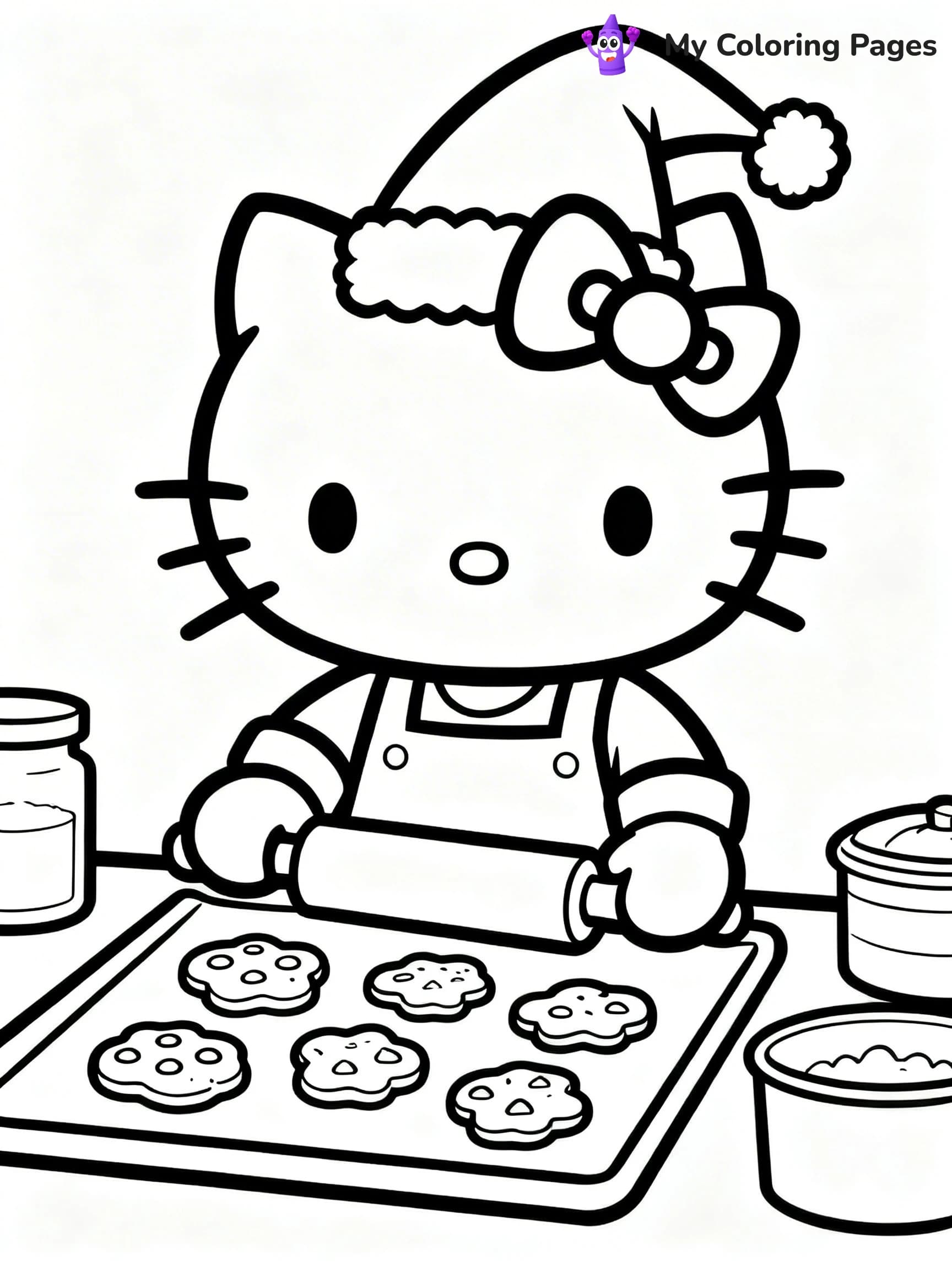 Hello Kitty Christmas Coloring Pages - 8