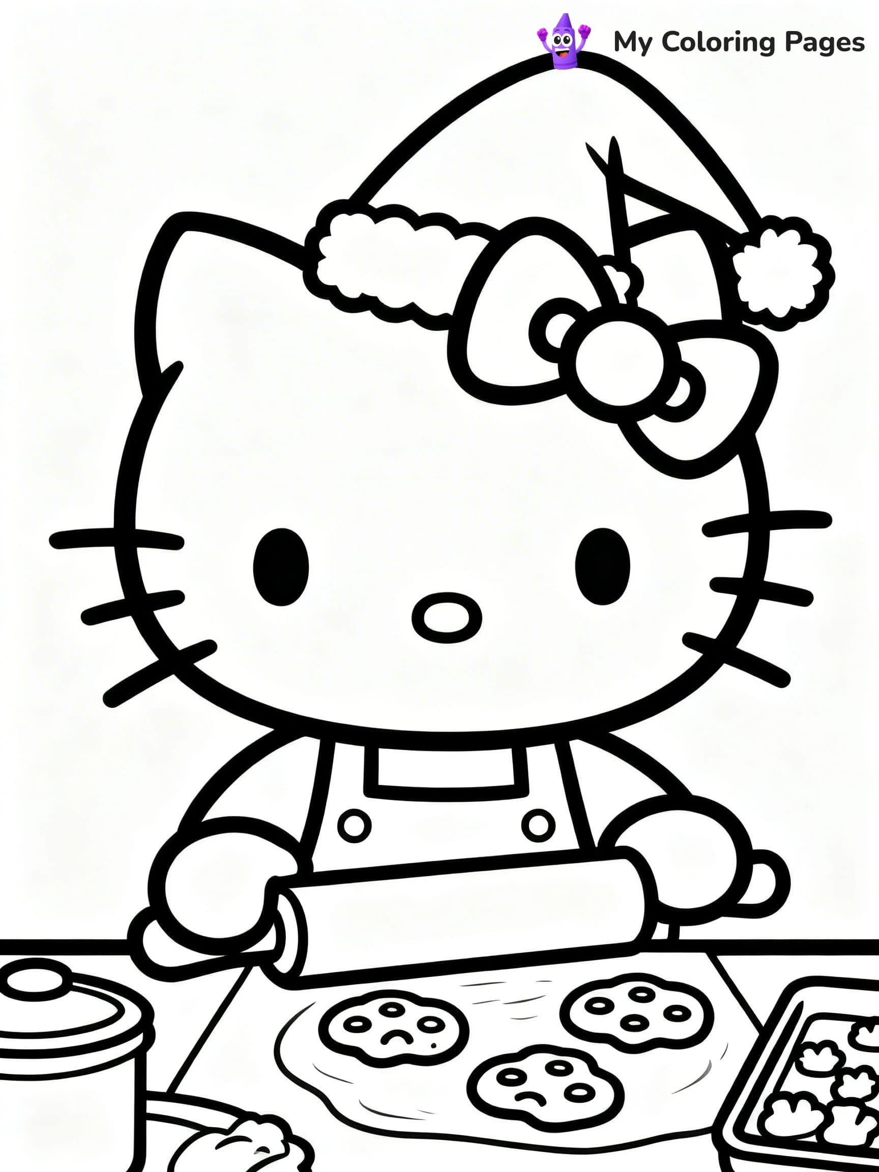 Hello Kitty Christmas Coloring Pages - 6