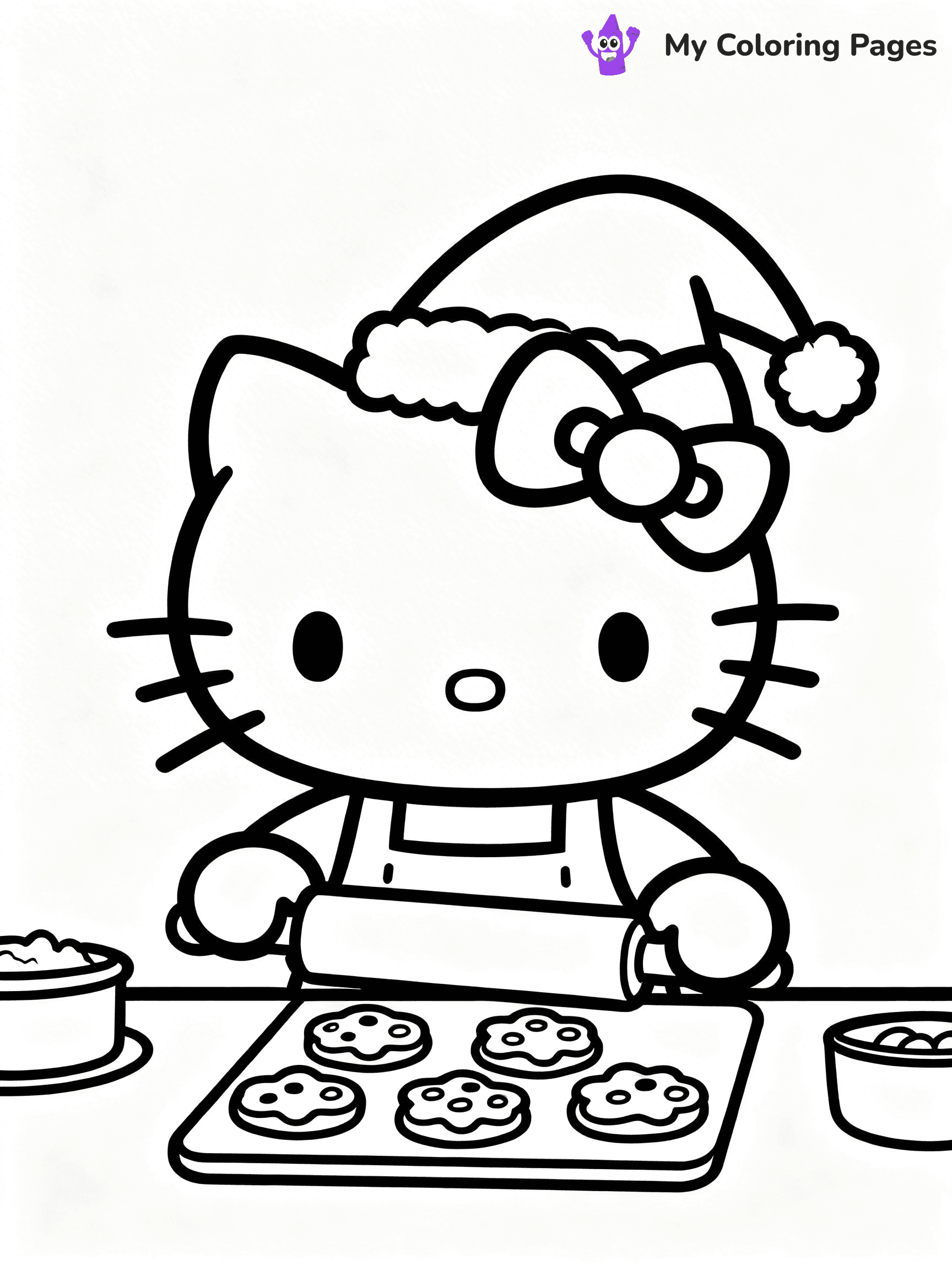 Hello Kitty Christmas Coloring Pages - 5