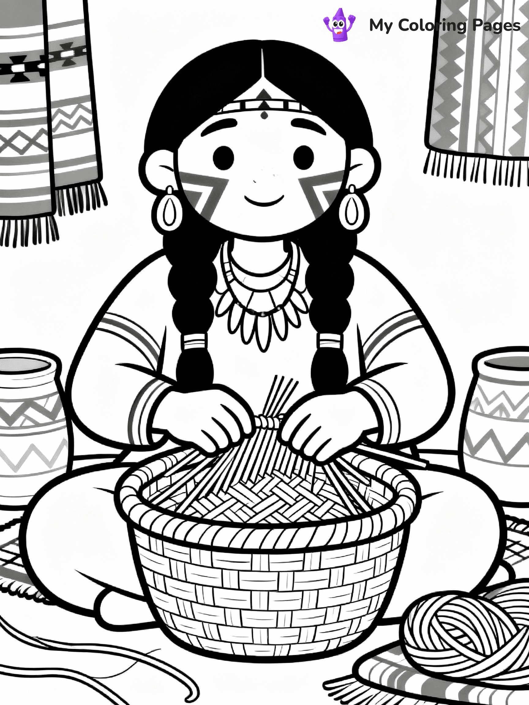 Native American Coloring Pages - 21