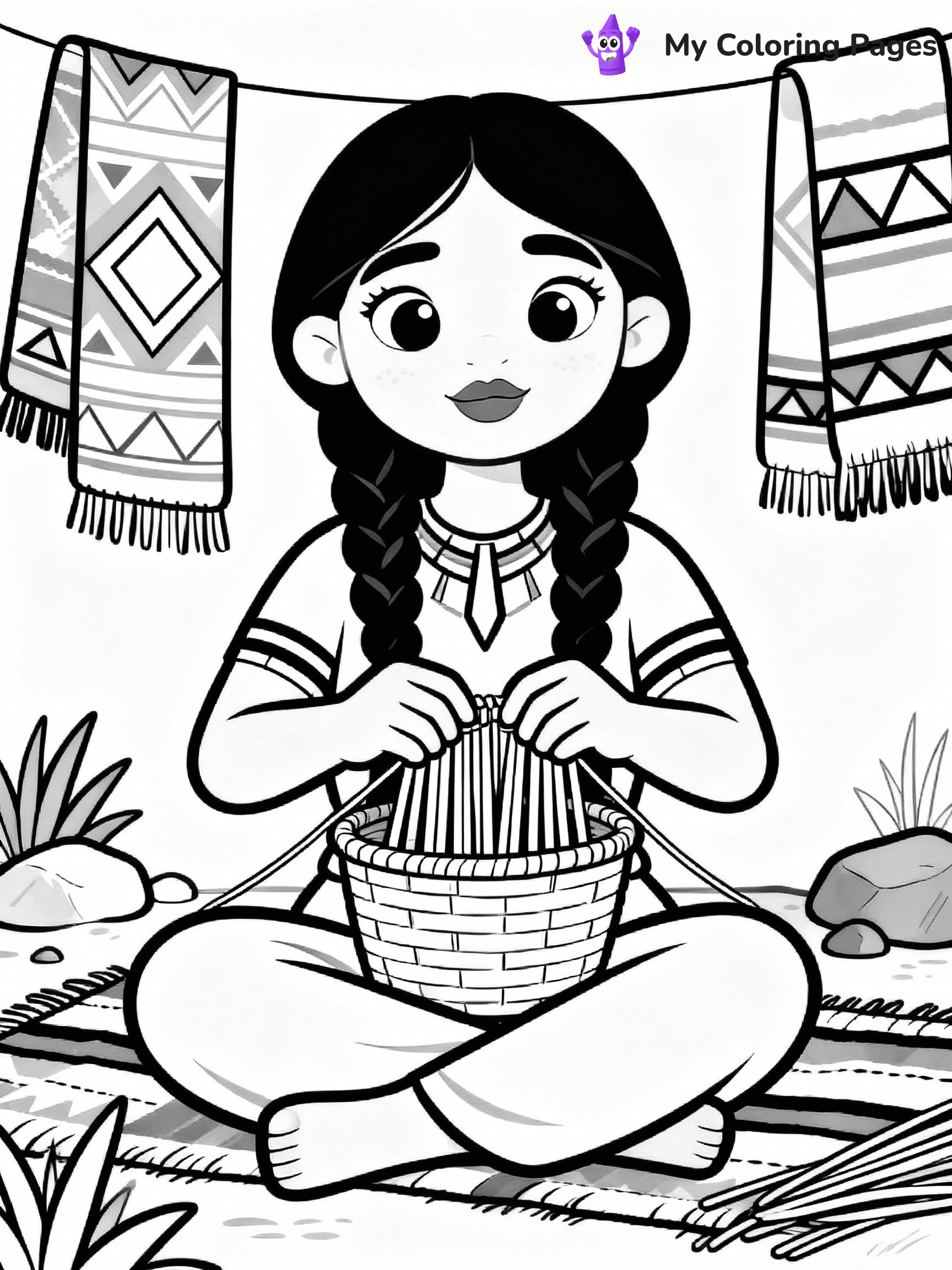 Native American Coloring Pages - 20