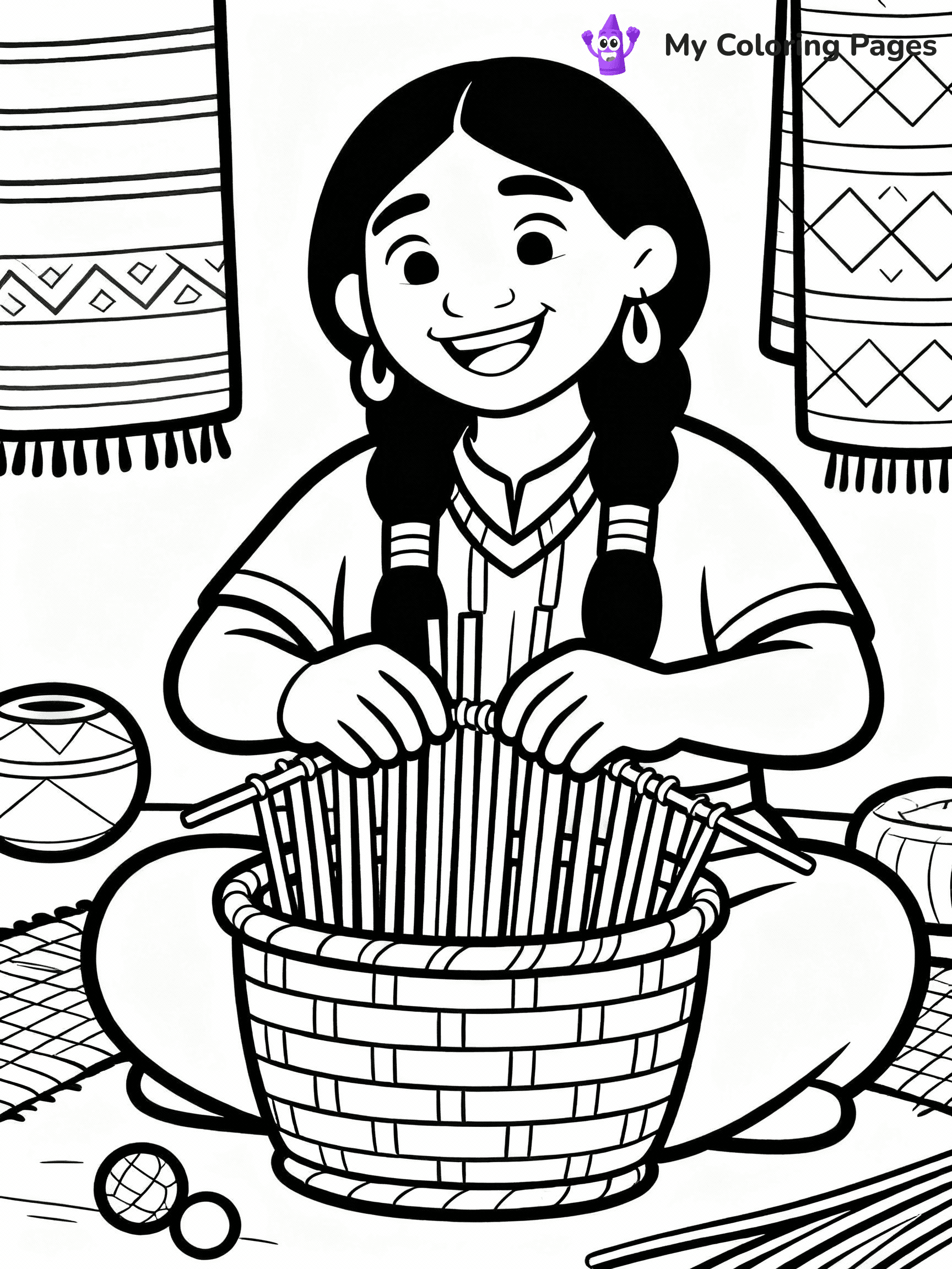 Native American Coloring Pages - 19