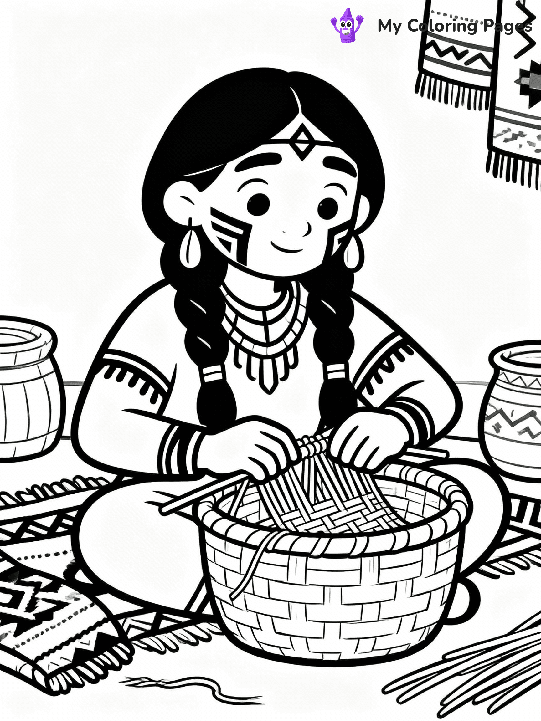 Native American Coloring Pages - 18