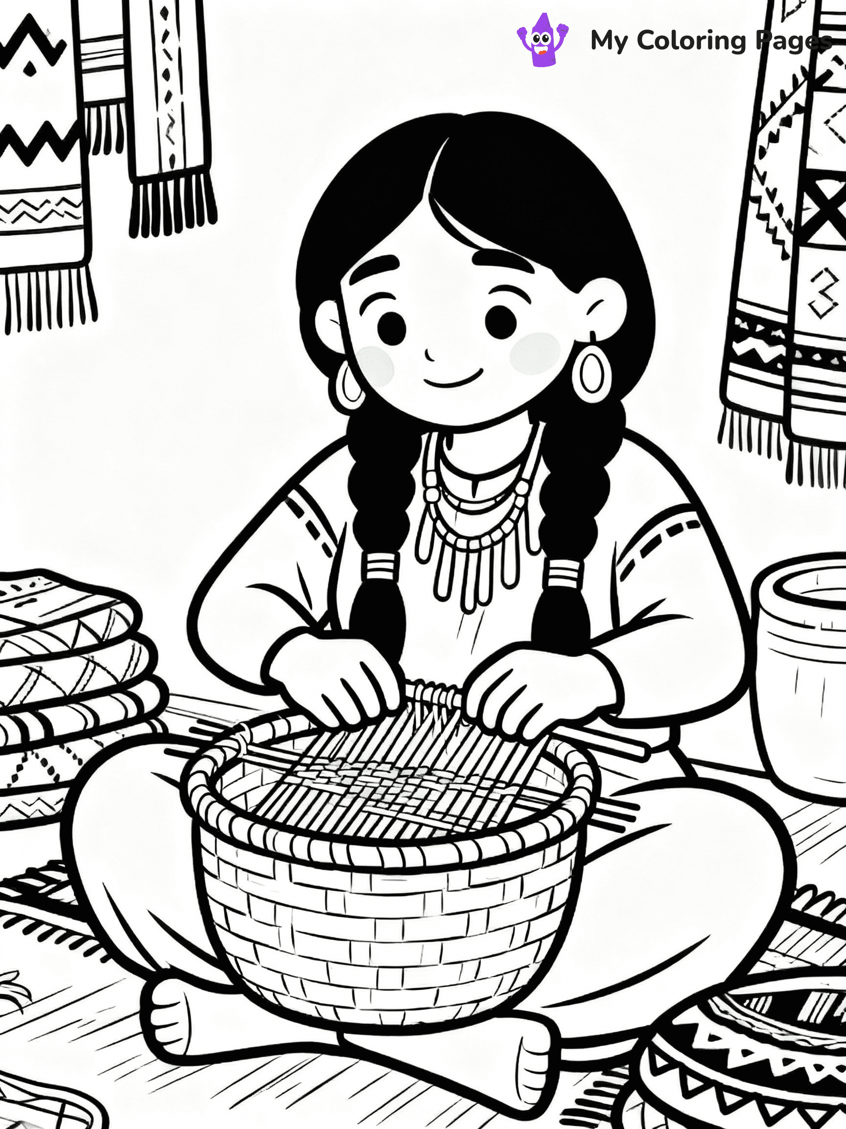 Native American Coloring Pages - 17