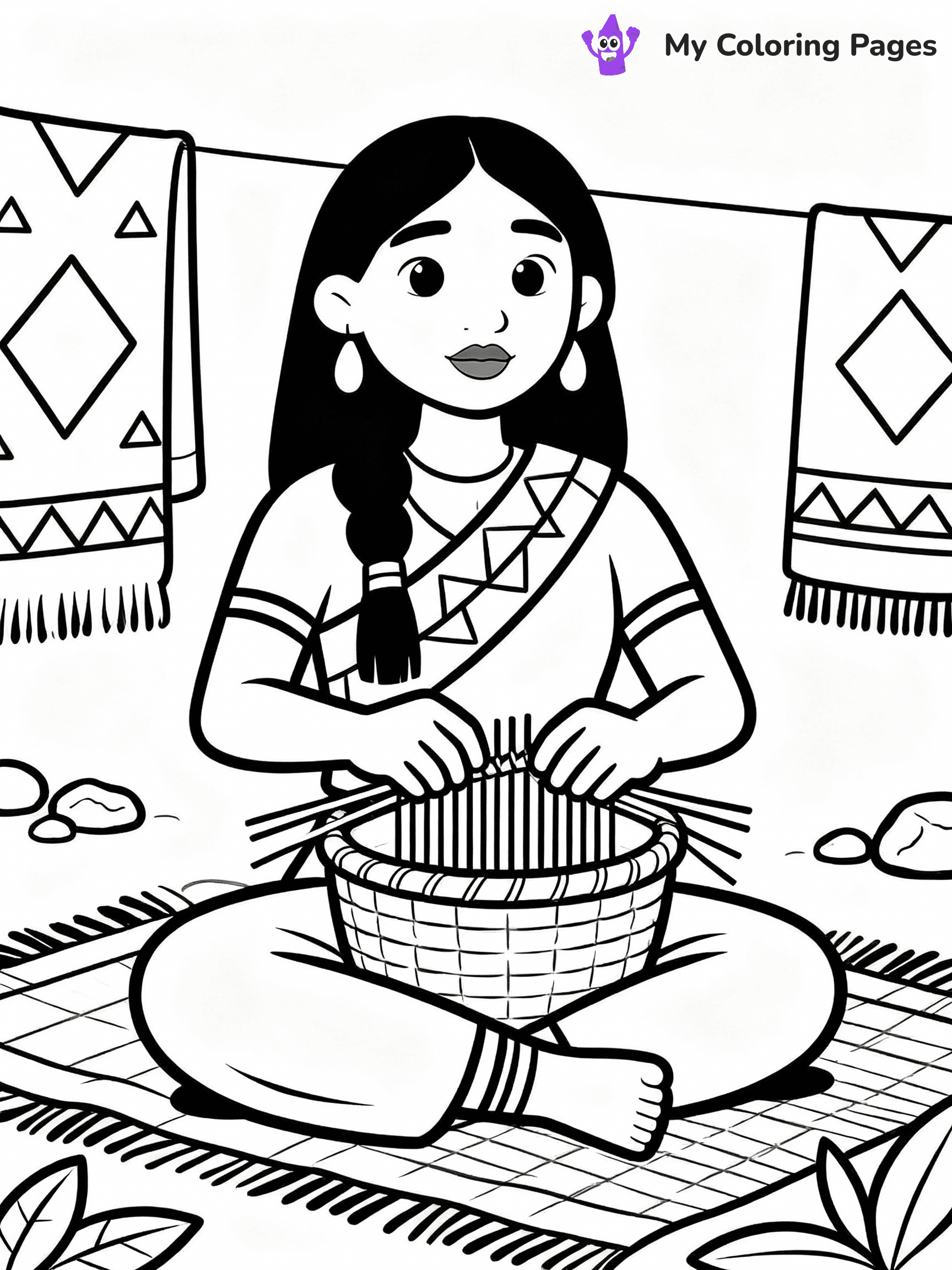 Native American Coloring Pages - 16
