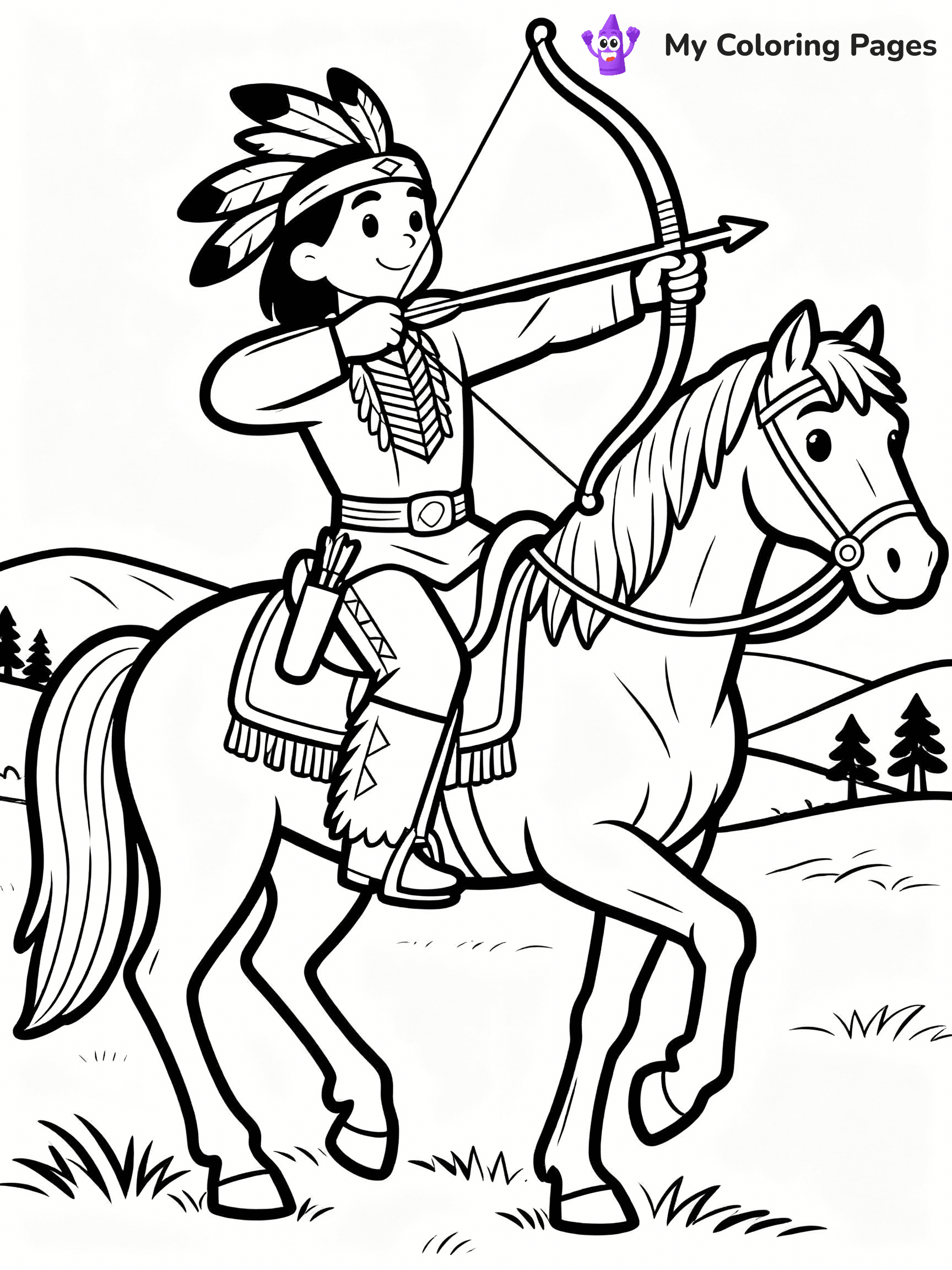 Native American Coloring Pages - 14
