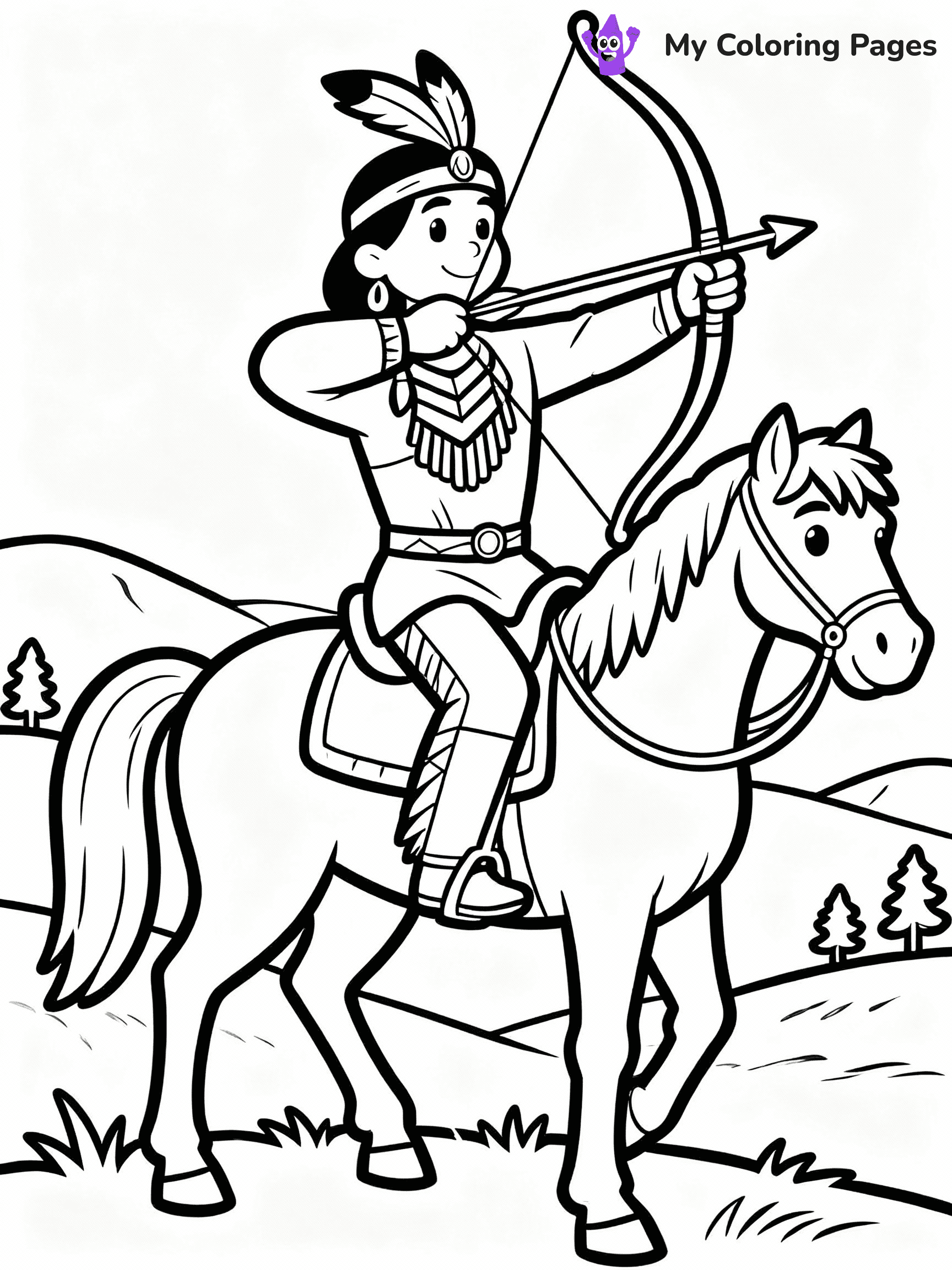 Native American Coloring Pages - 13