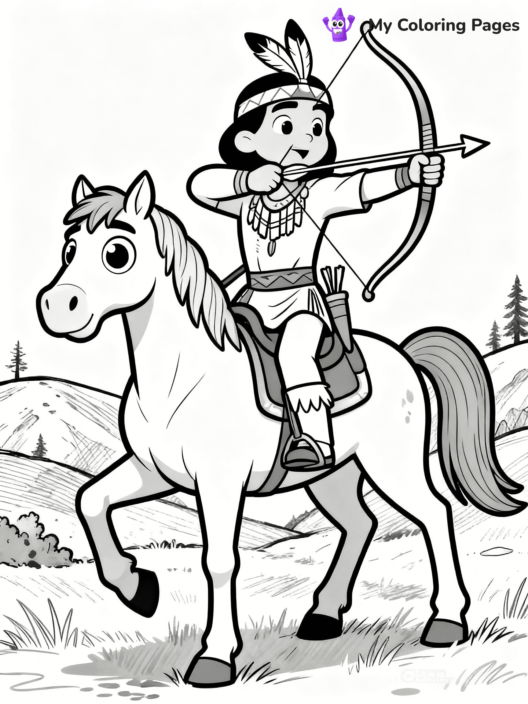 Native American Coloring Pages - 12