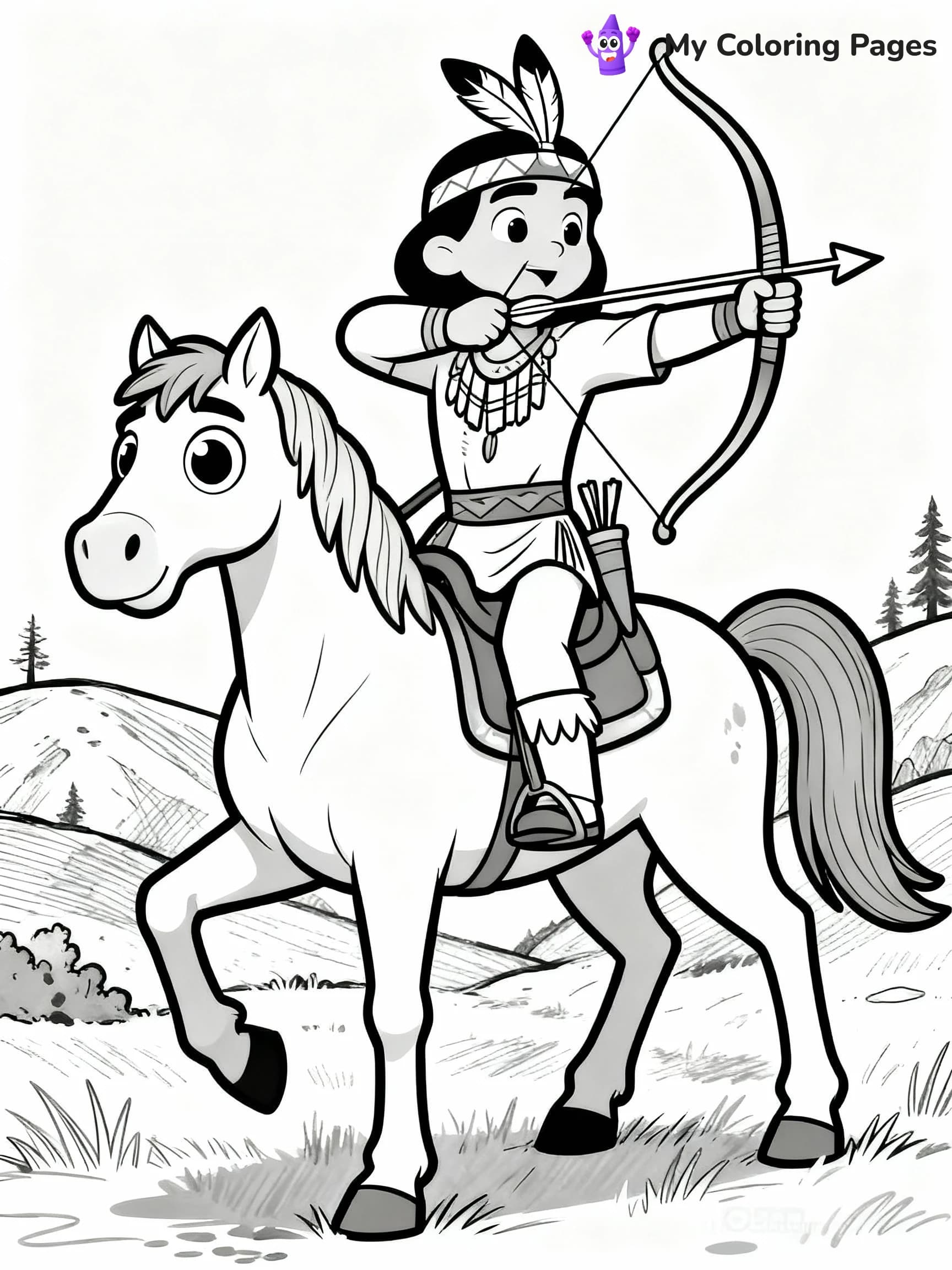 Native American Coloring Pages - 12