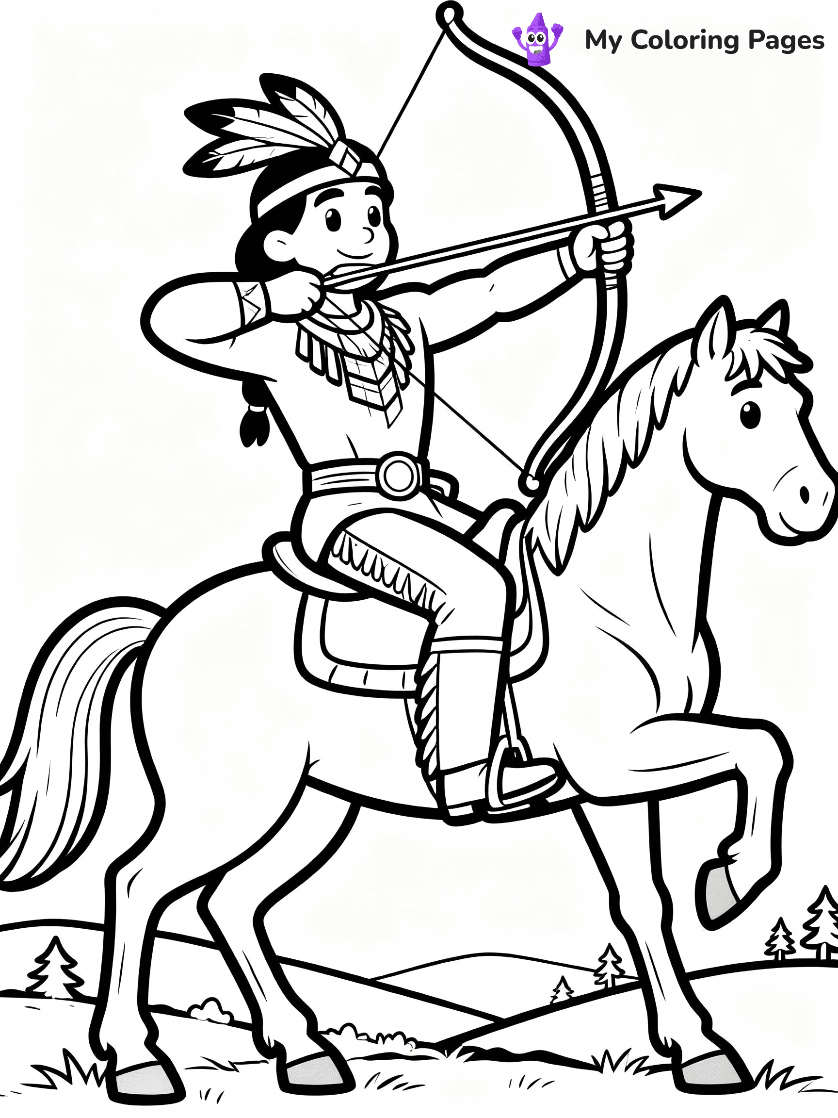 Native American Coloring Pages - 11