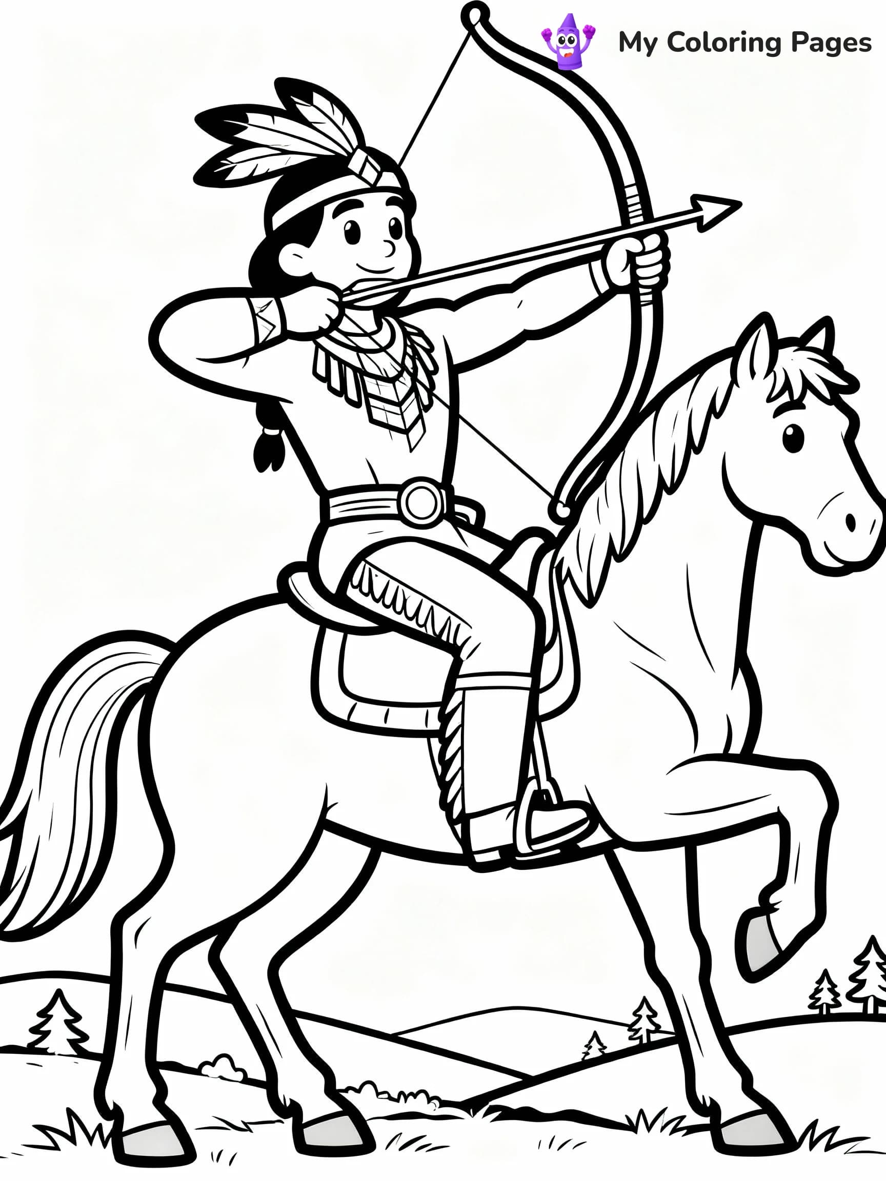 Native American Coloring Pages - 11