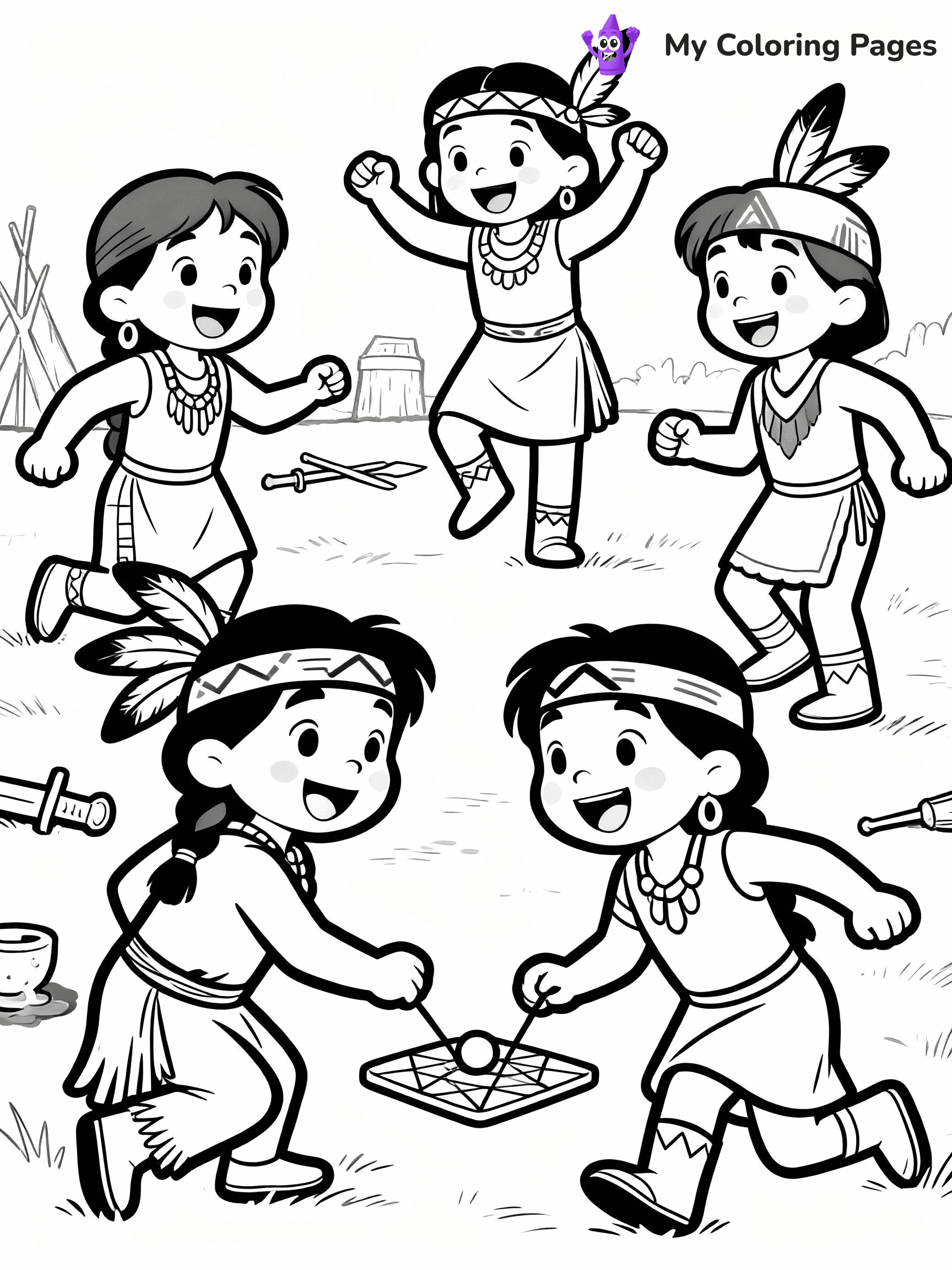 Native American Coloring Pages - 5