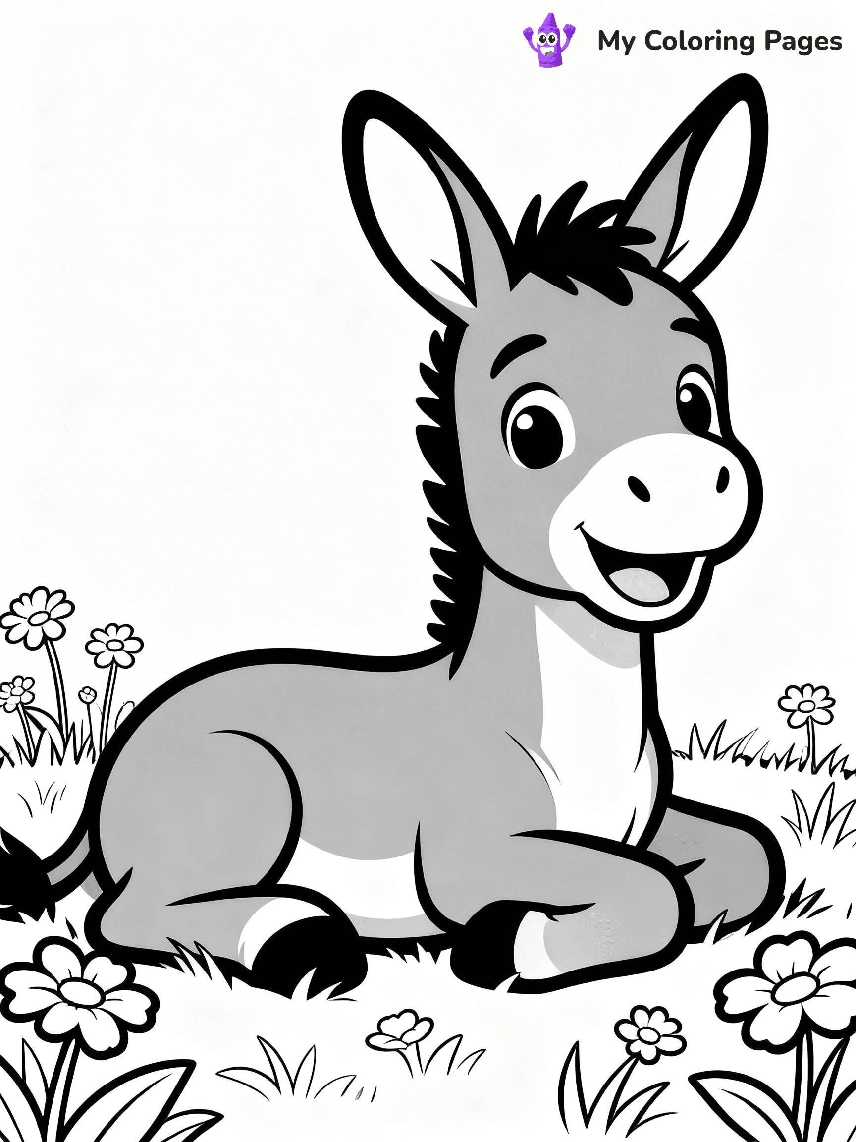 Donkey Coloring Pages - 33