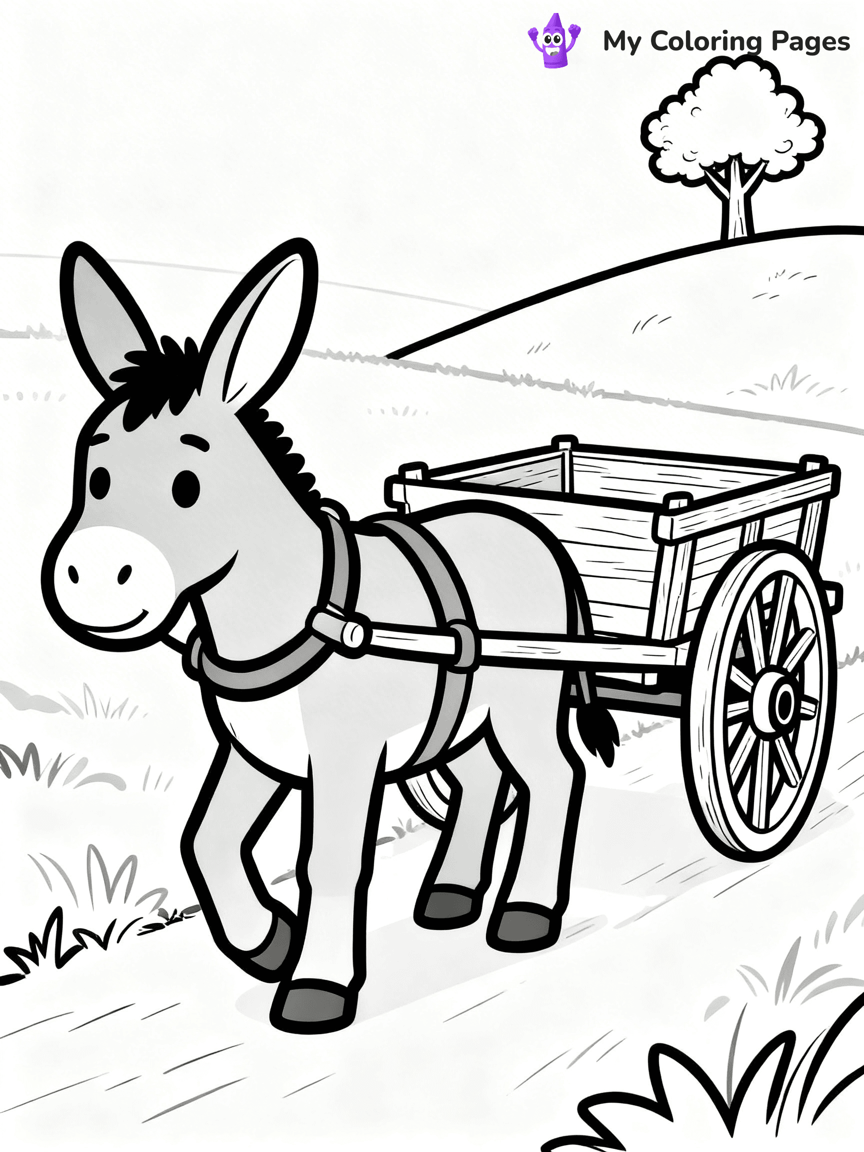 Donkey Coloring Pages - 28