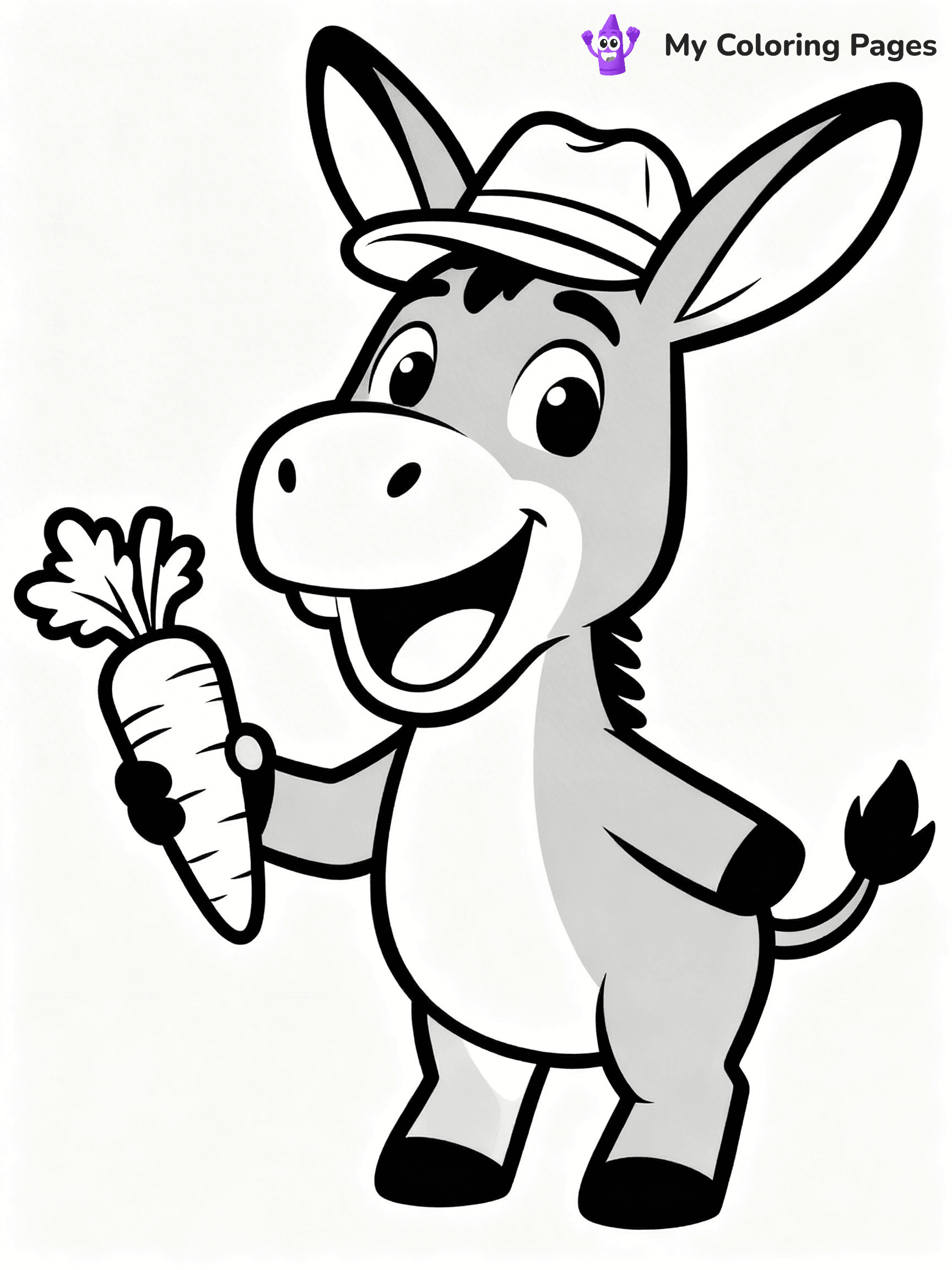 Donkey Coloring Pages - 24