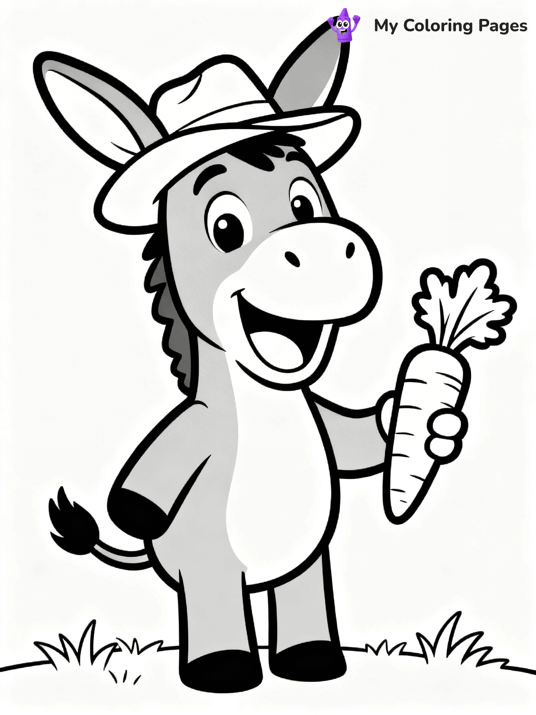 Donkey Coloring Pages - 20