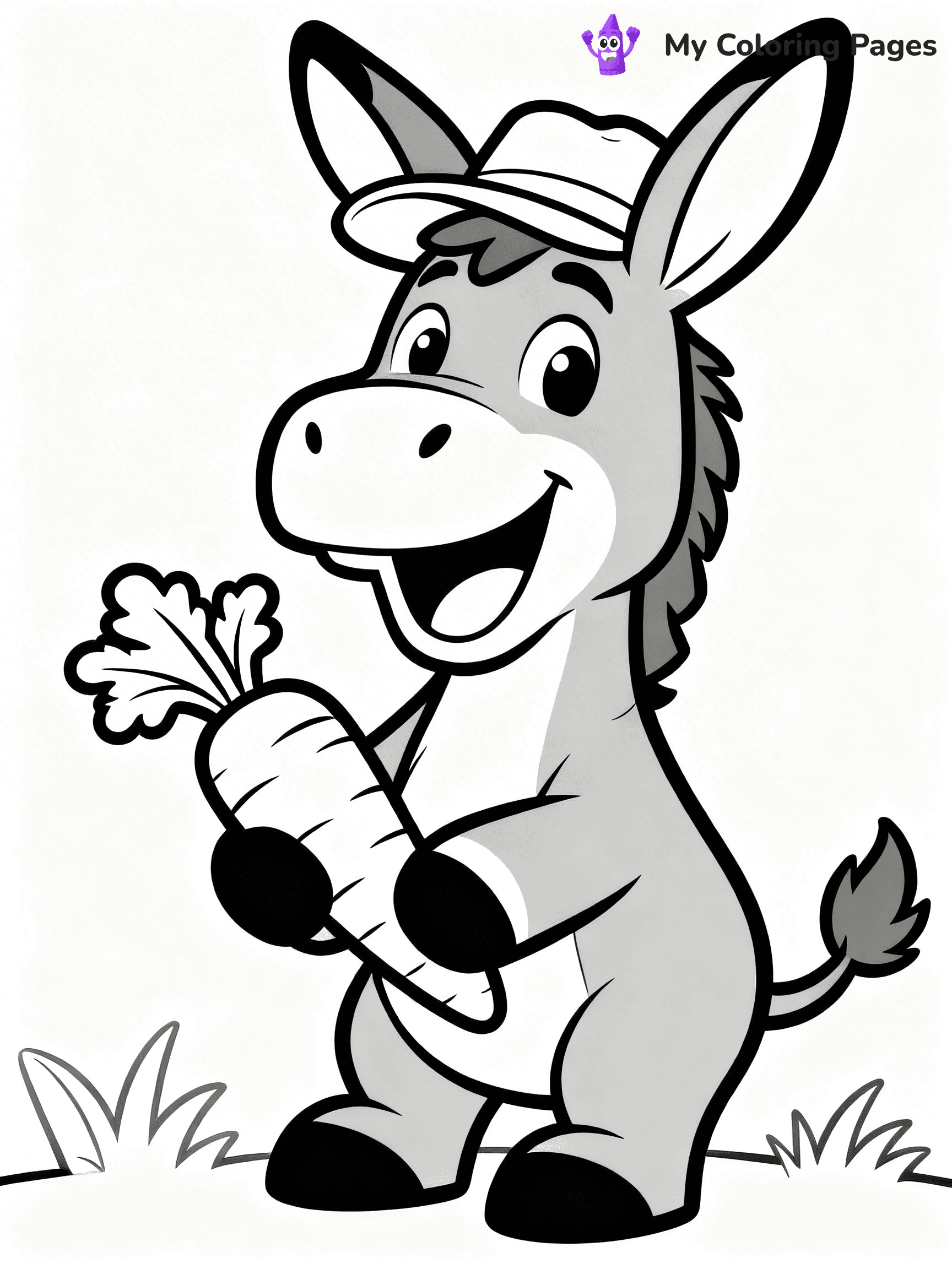Donkey Coloring Pages - 19