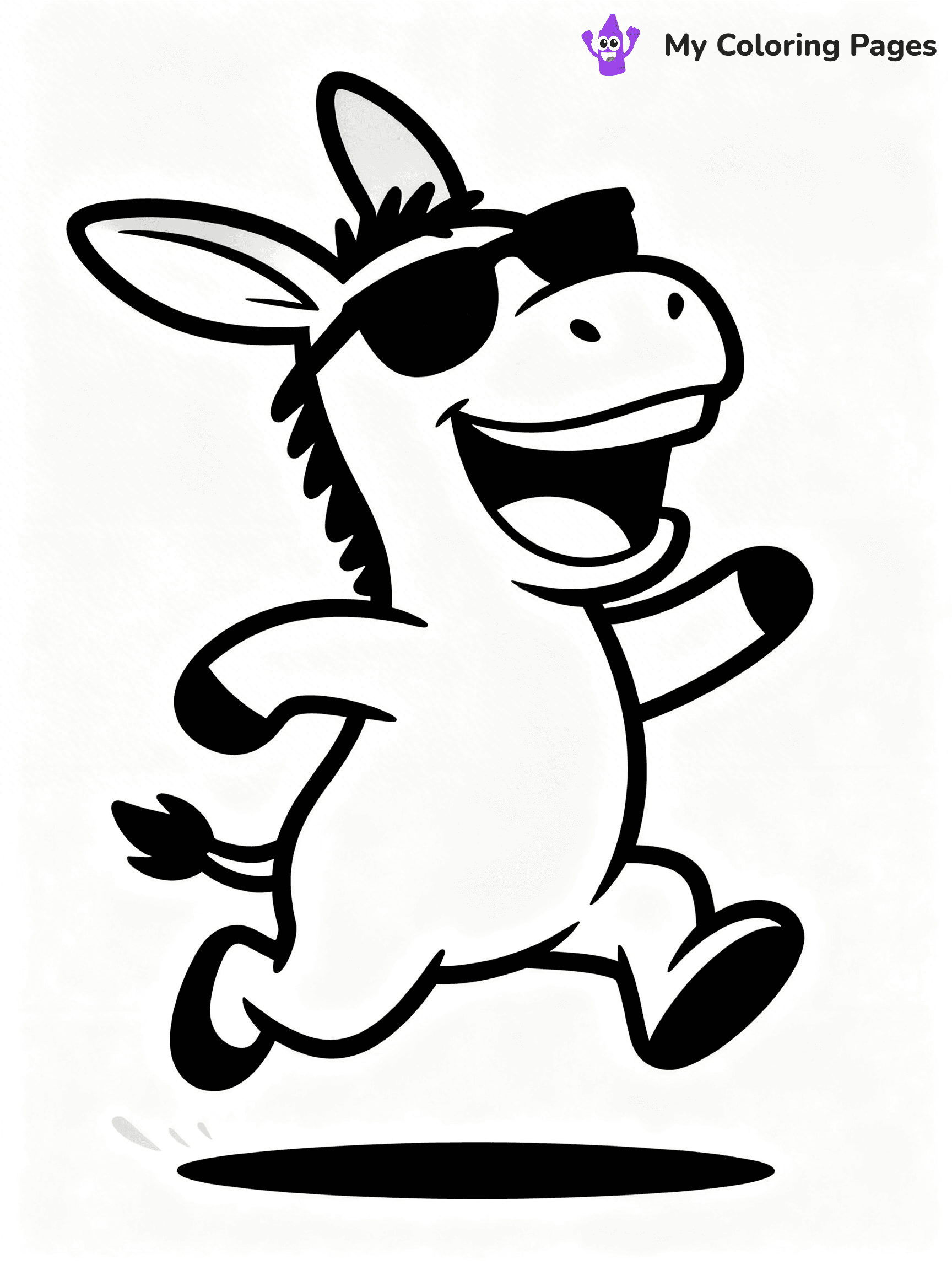 Donkey Coloring Pages - 5