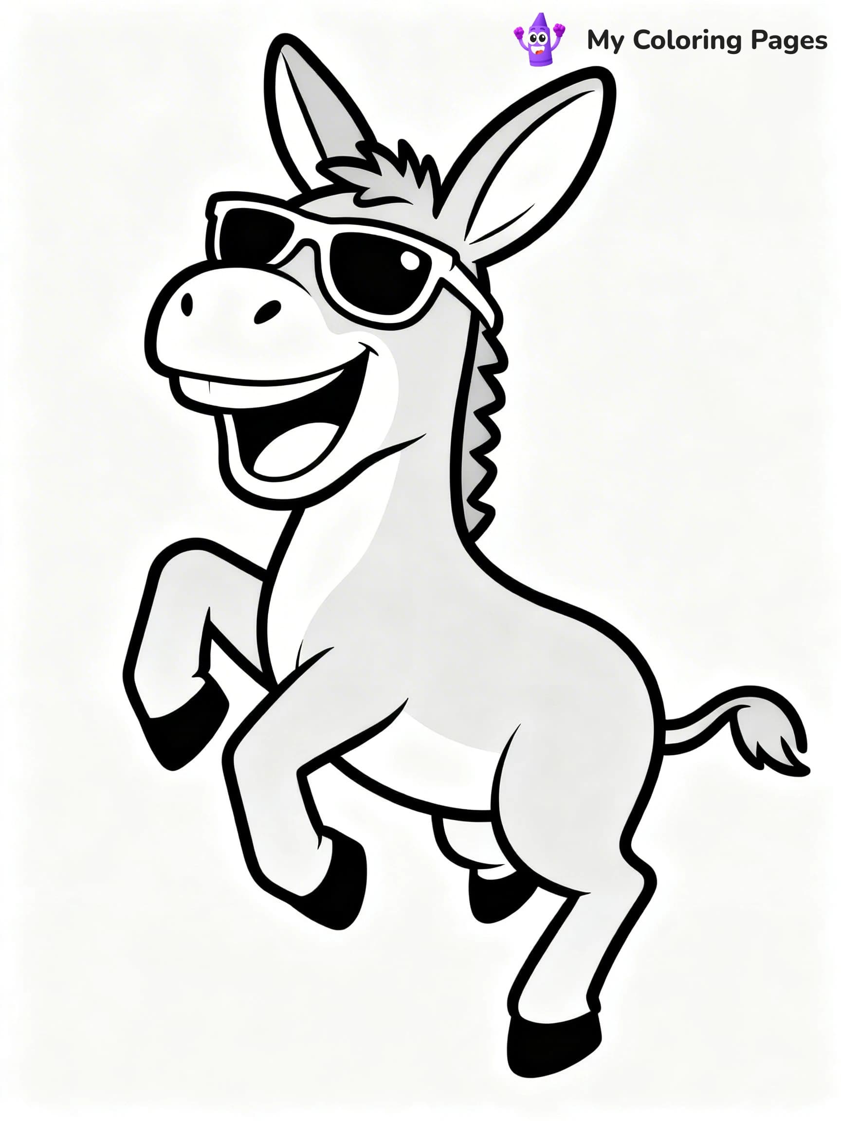 Donkey Coloring Pages - 2