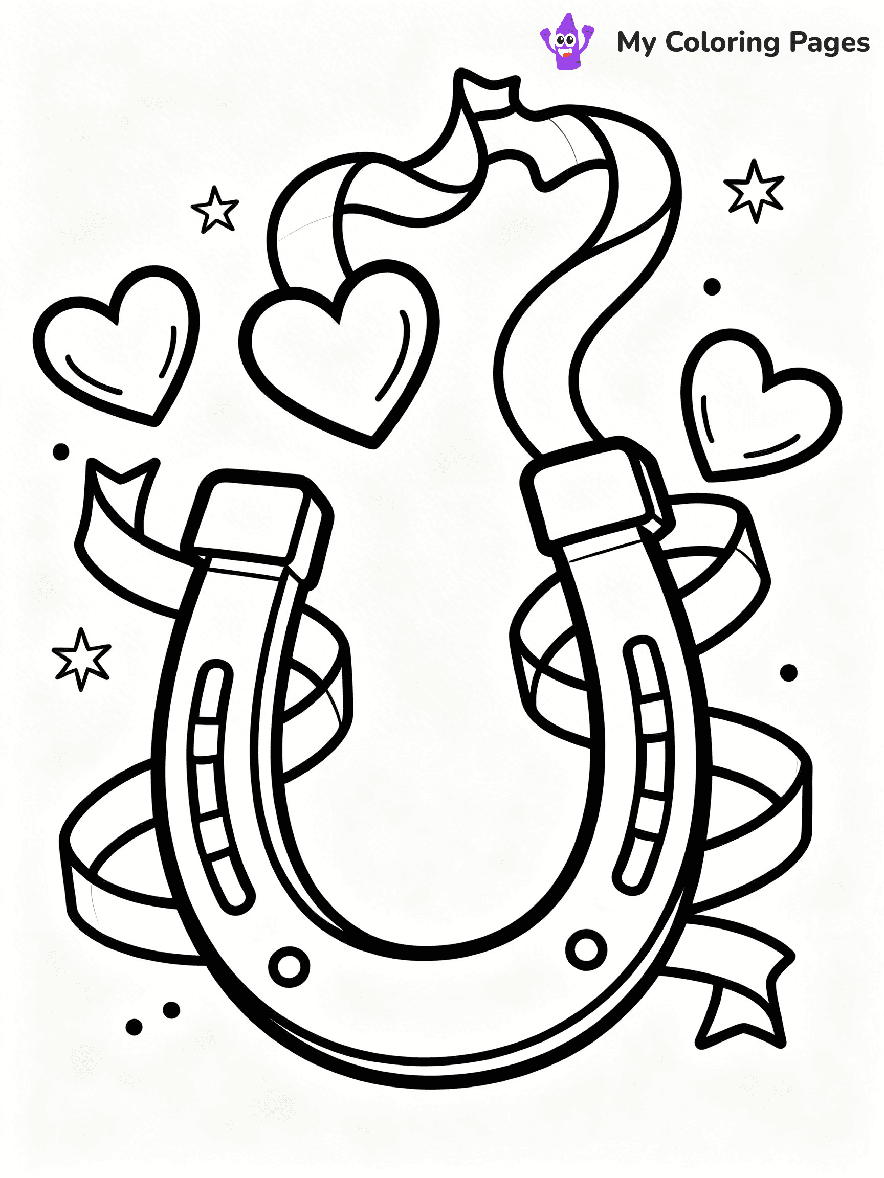 Horseshoe Coloring Pages - 23