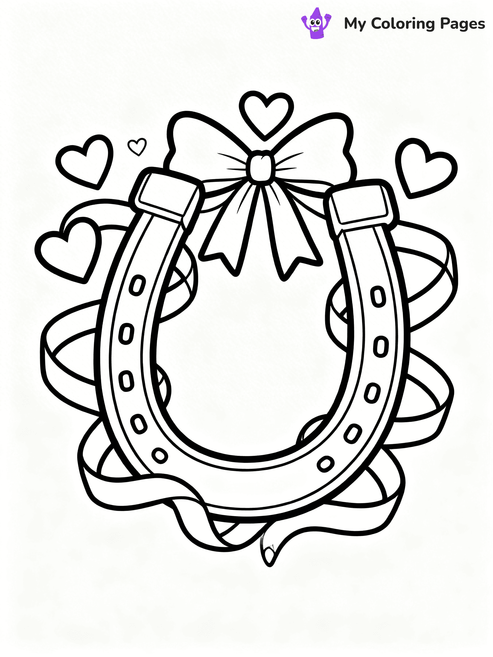 Horseshoe Coloring Pages - 22