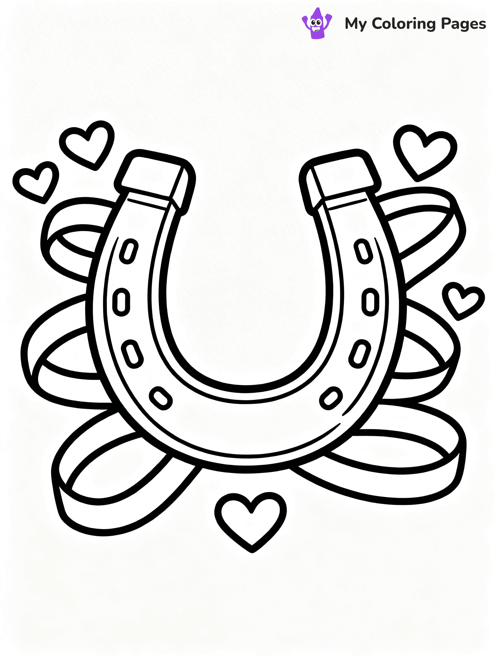 Horseshoe Coloring Pages - 20