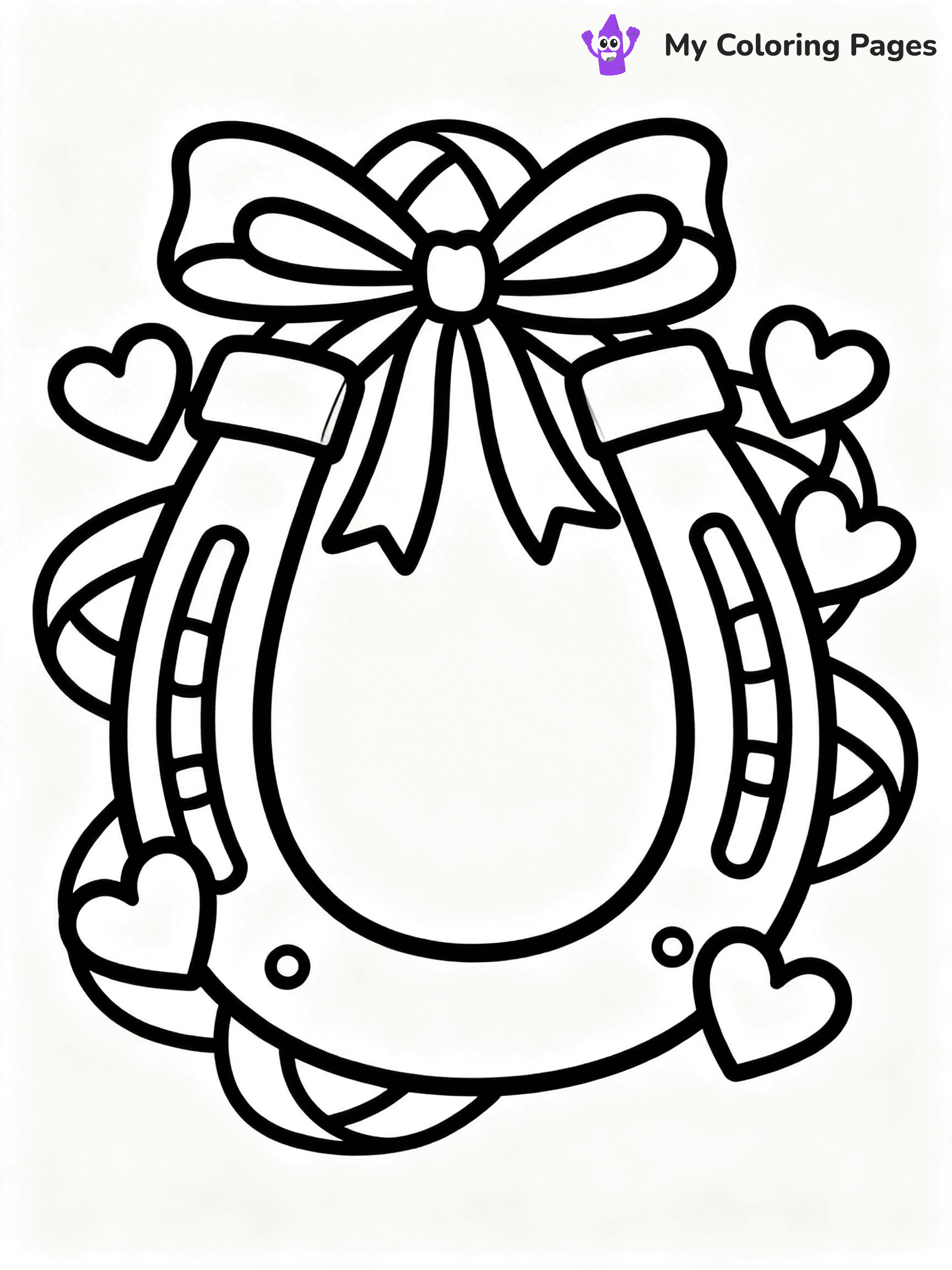 Horseshoe Coloring Pages - 19