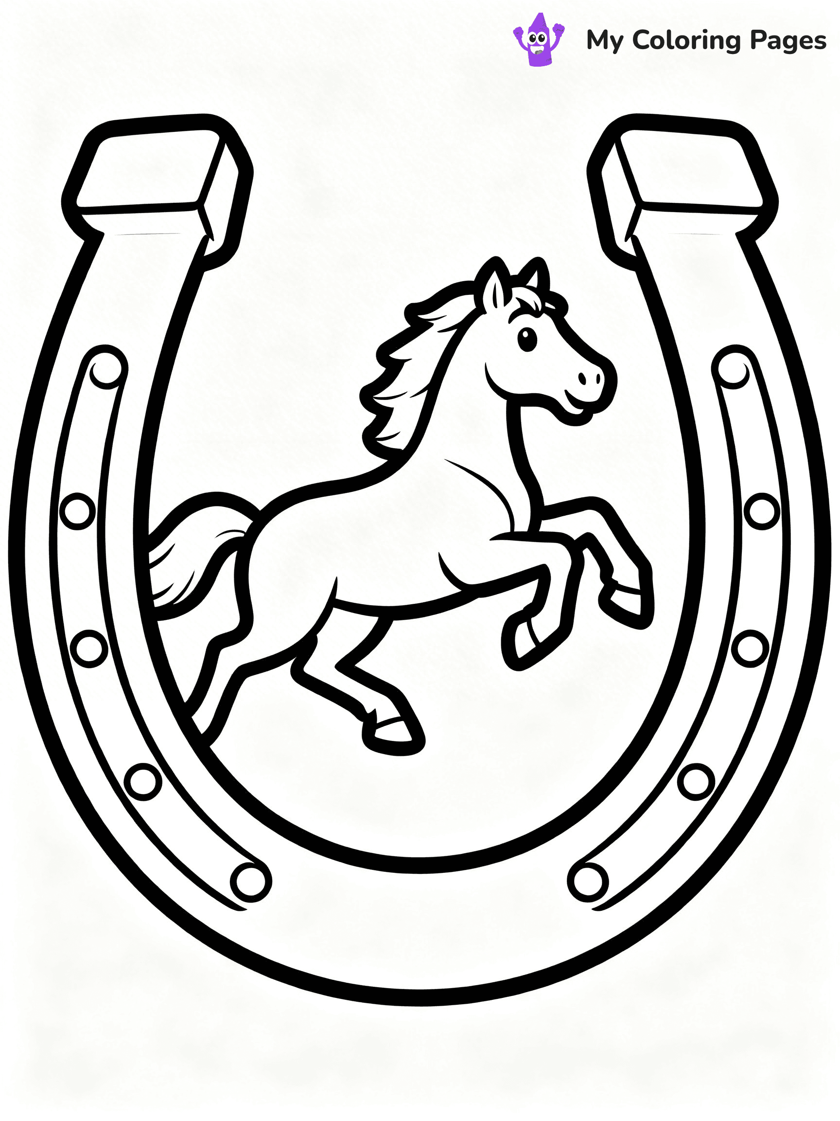 Horseshoe Coloring Pages - 10