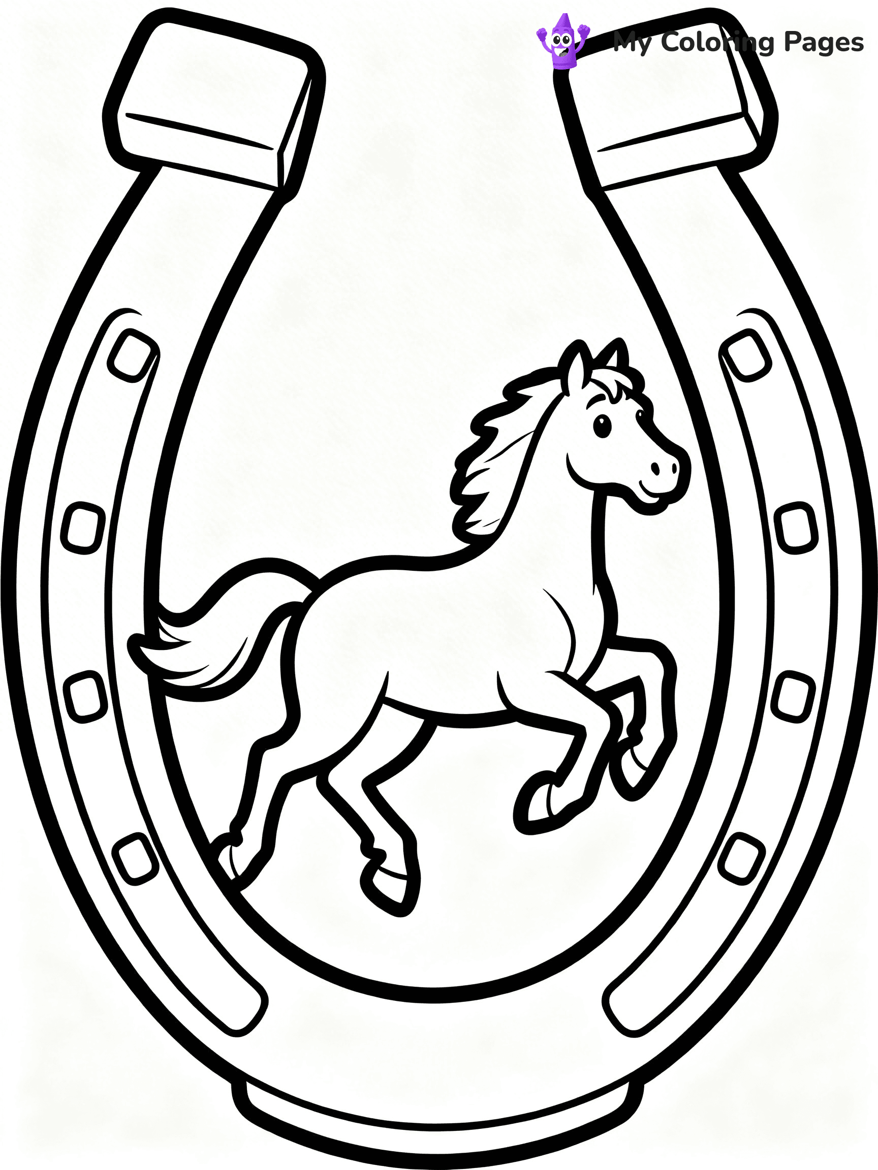 Horseshoe Coloring Pages - 9