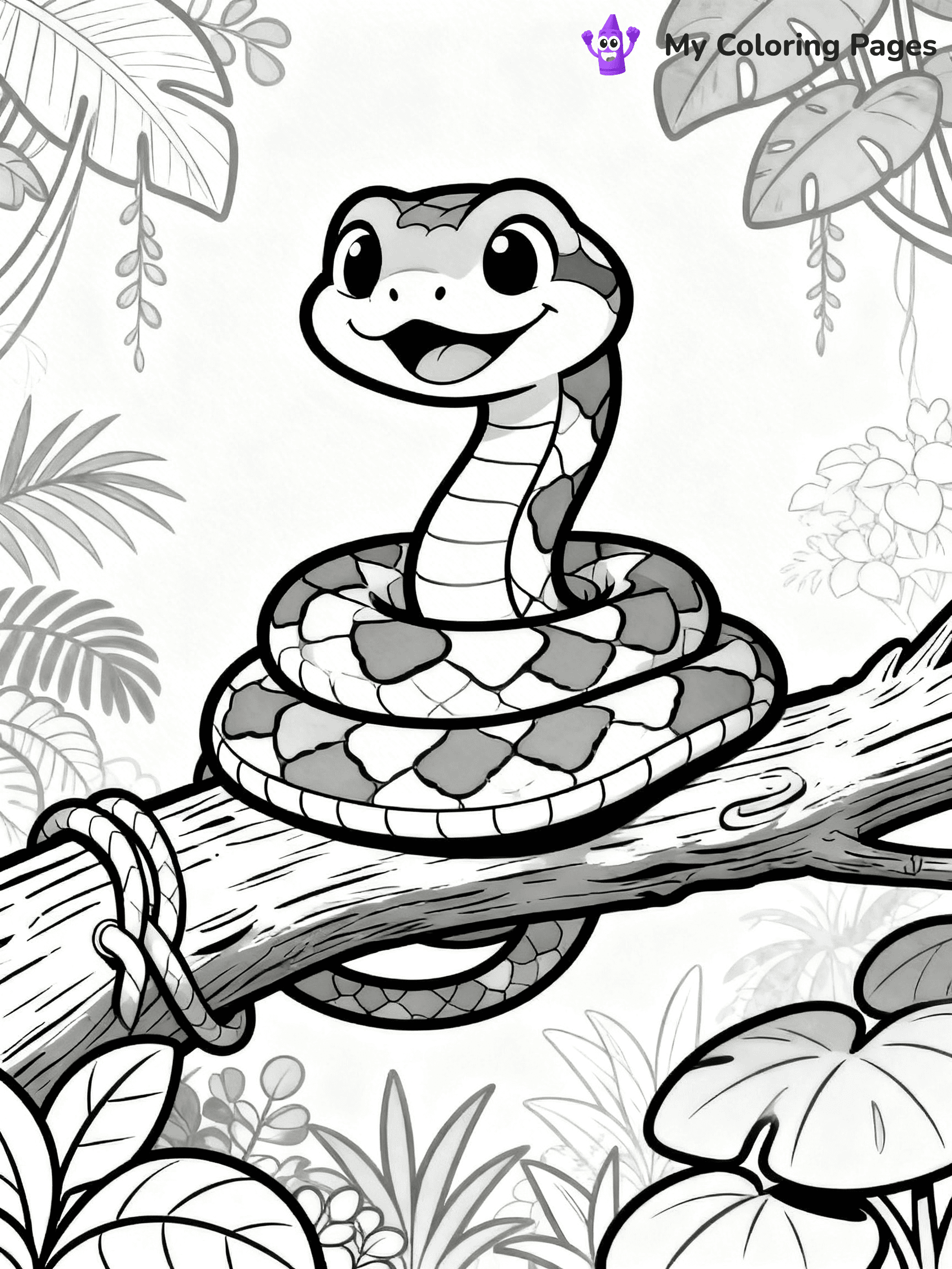 Python Coloring Pages - 18