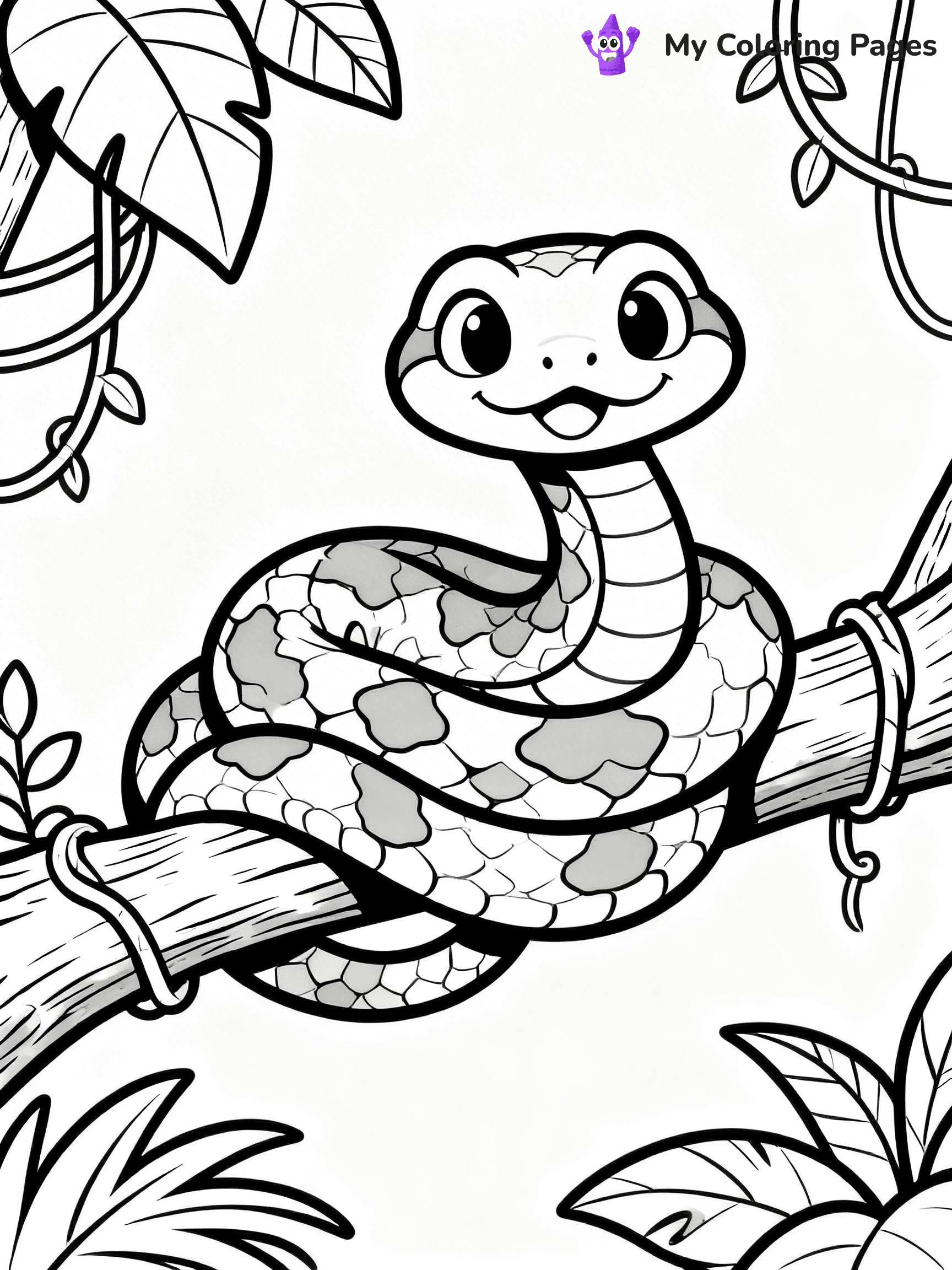 Python Coloring Pages - 14