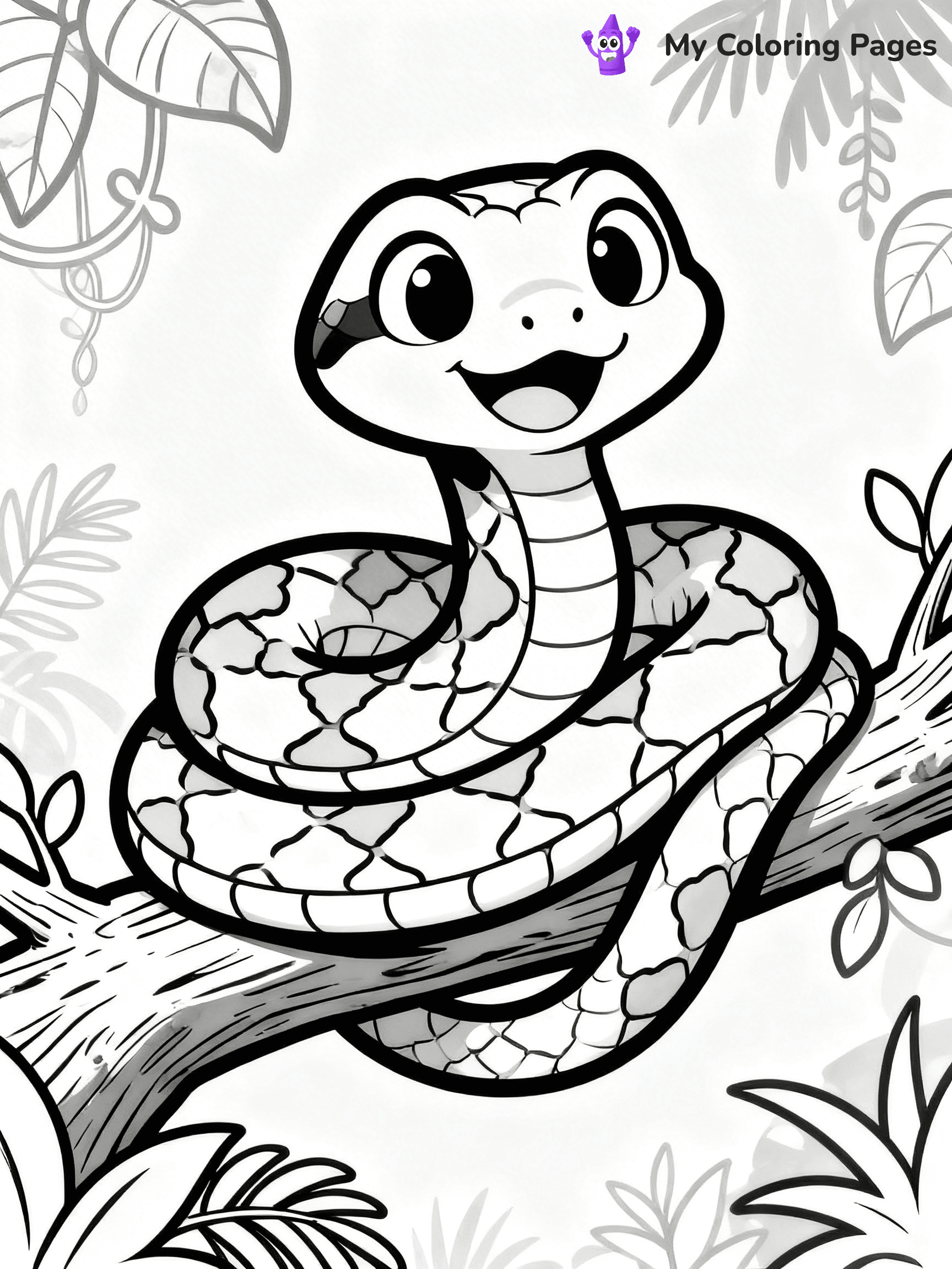 Python Coloring Pages - 13